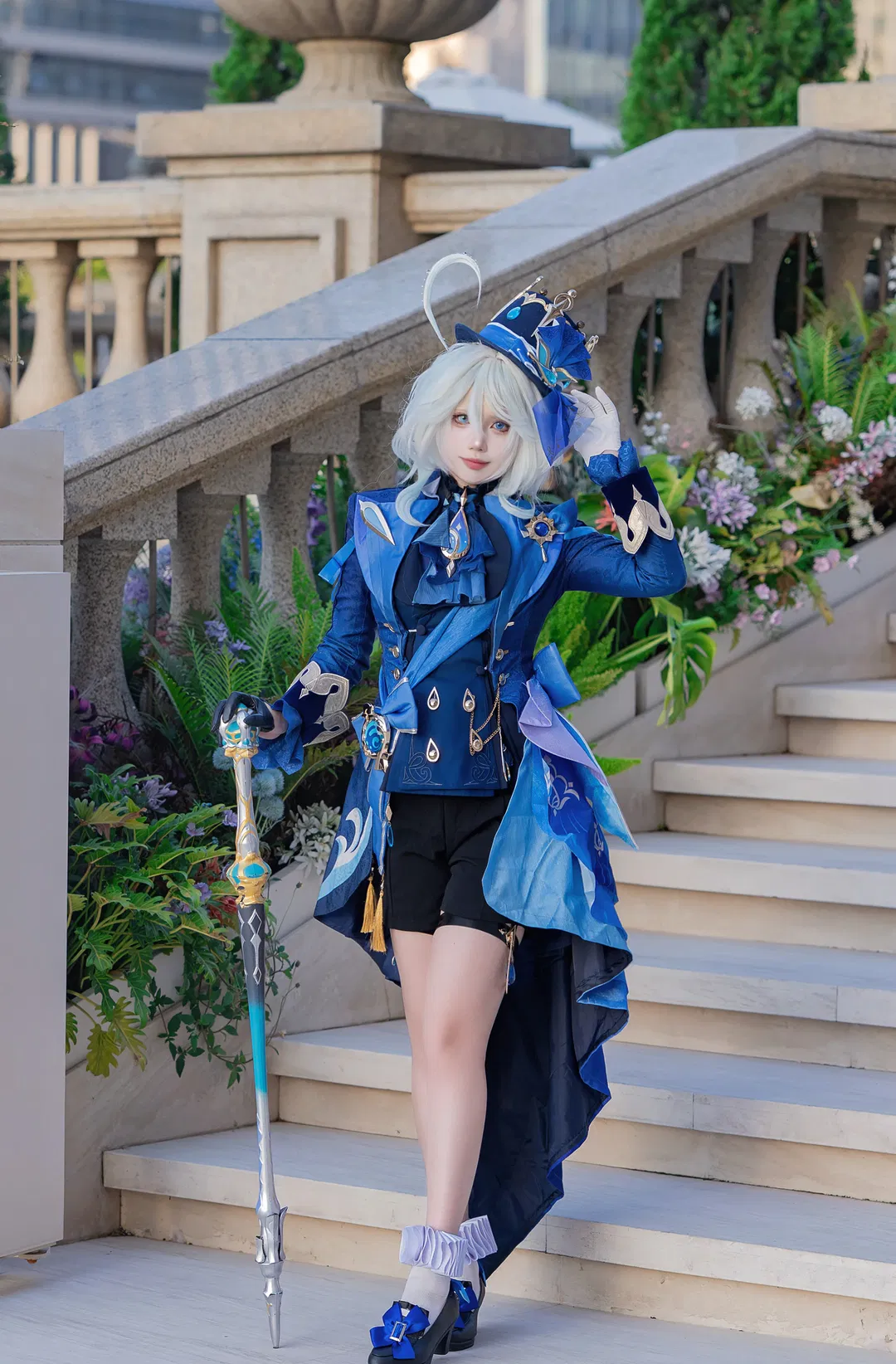 【芙宁娜cos】原神水神芙宁娜的外景正片记录 - 第 7 张
