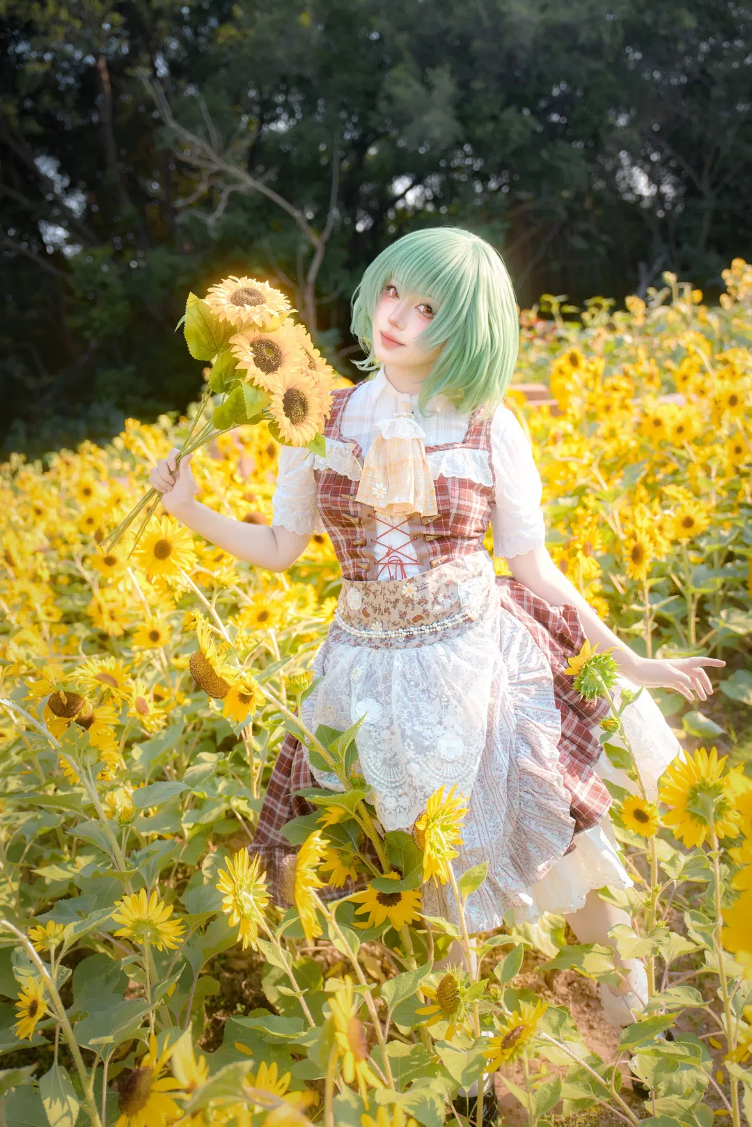 【風見幽香cos】在向日葵花海中感受花之妖怪的生命力 - 第 7 張
