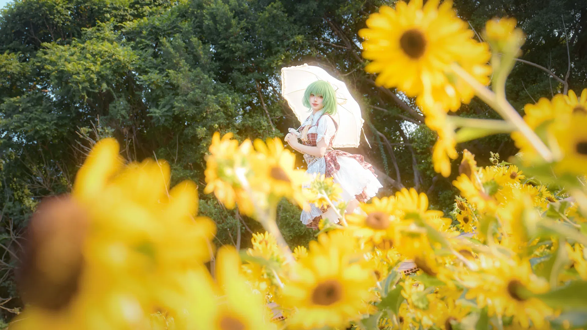 【風見幽香cos】在向日葵花海中感受花之妖怪的生命力 - 第 8 張