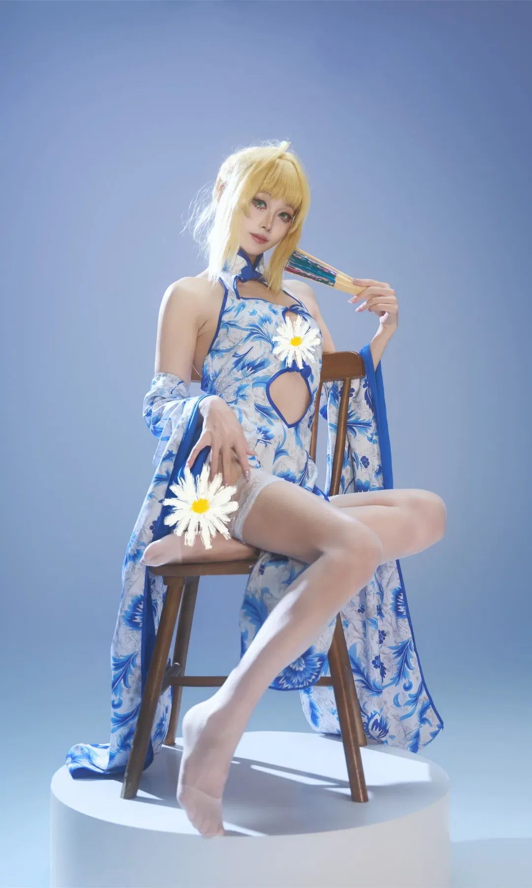 【阿尔托莉雅cos】当Fate骑士王遇上青花瓷旗袍 - 第 2 张