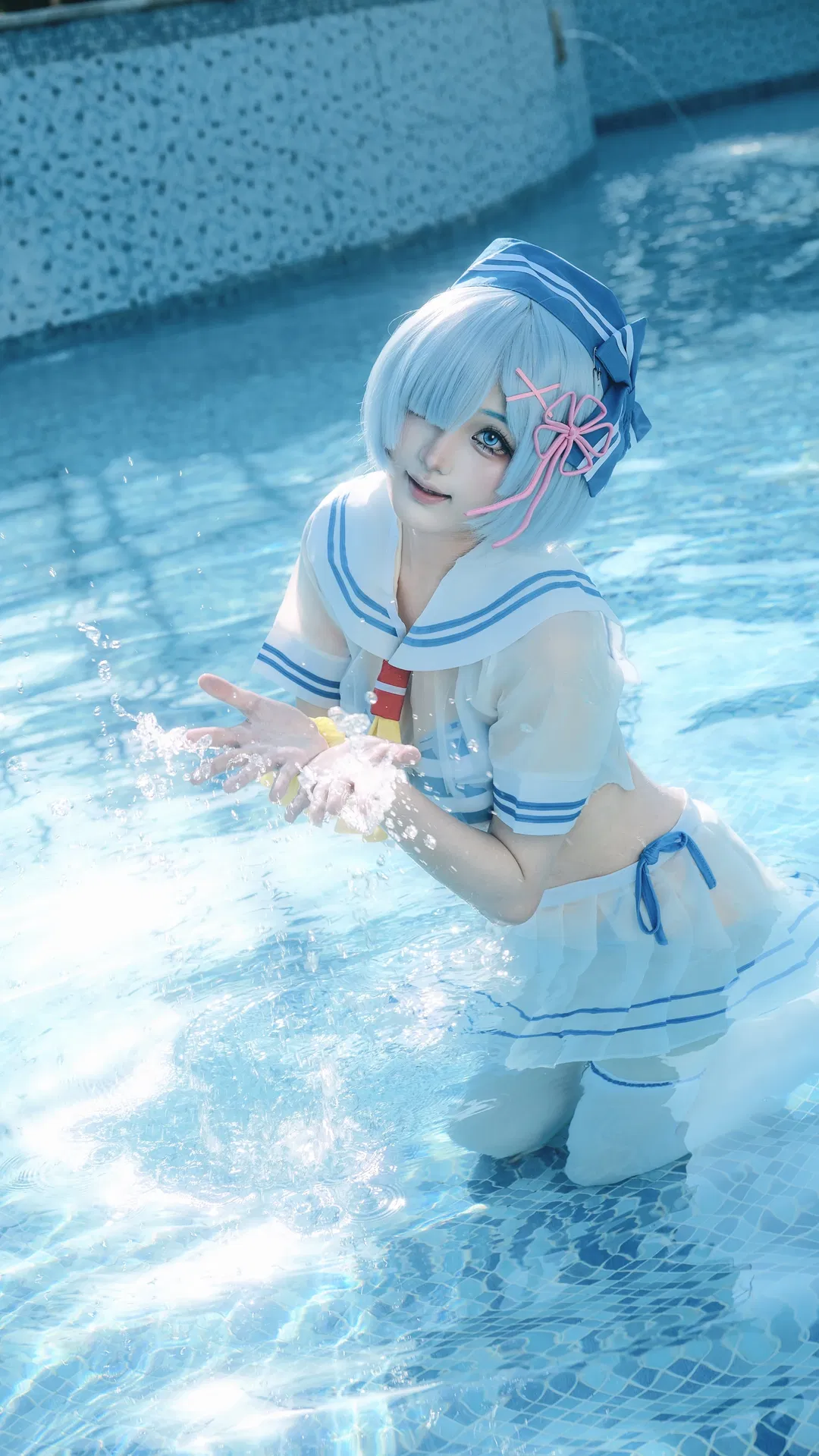 【蕾姆cos】Re:从零开始的异世界生活夏日泳池限定 - 第 3 张