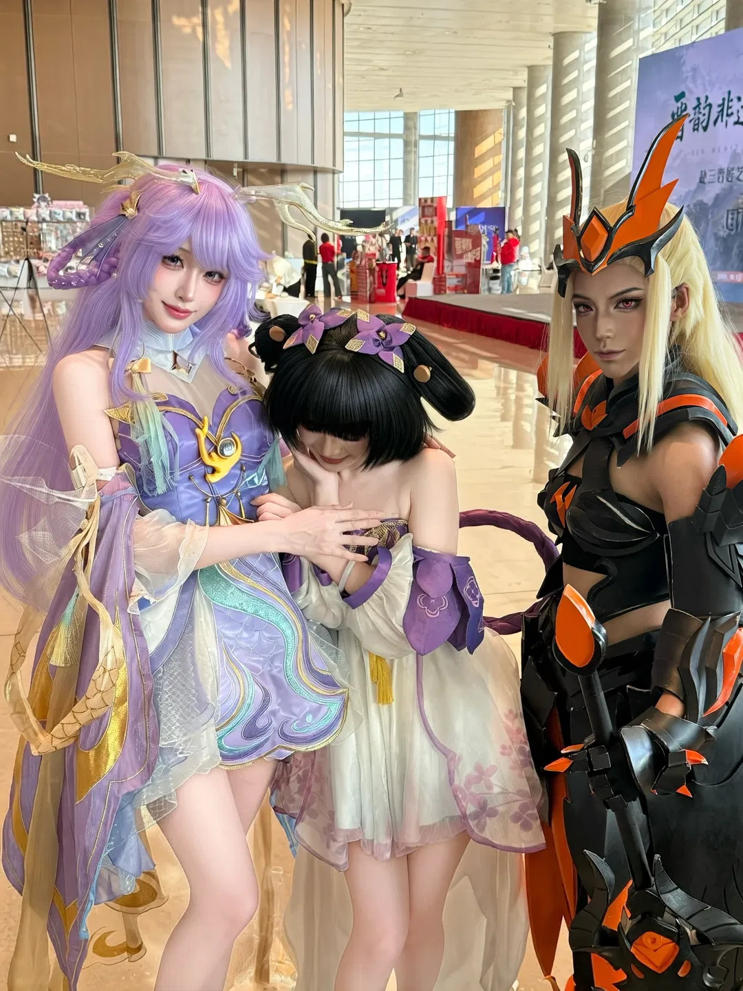【西施cos】王者荣耀游龙堇华造型漫展打卡 - 第 5 张