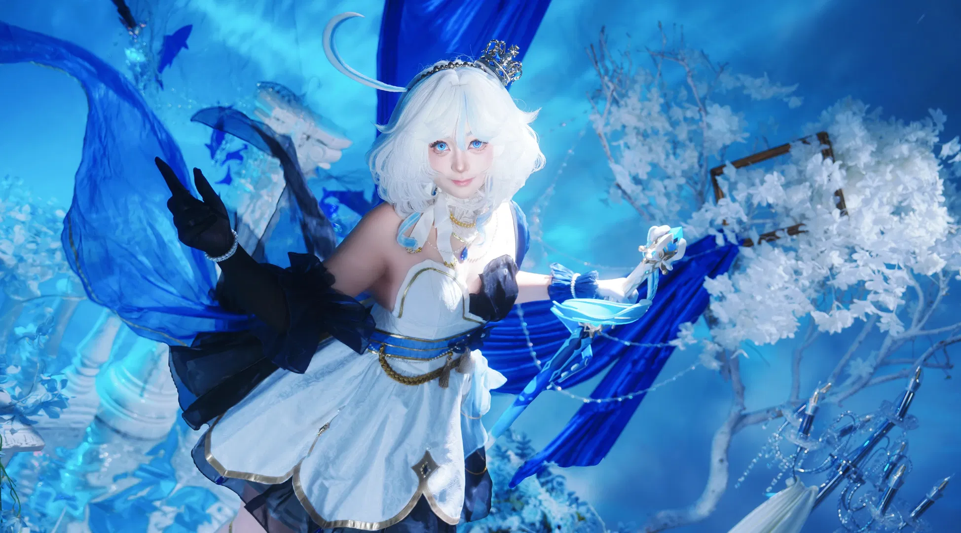 【芙宁娜cos】原神芙宁娜生日庆典，水之国的浪漫 - 第 3 张