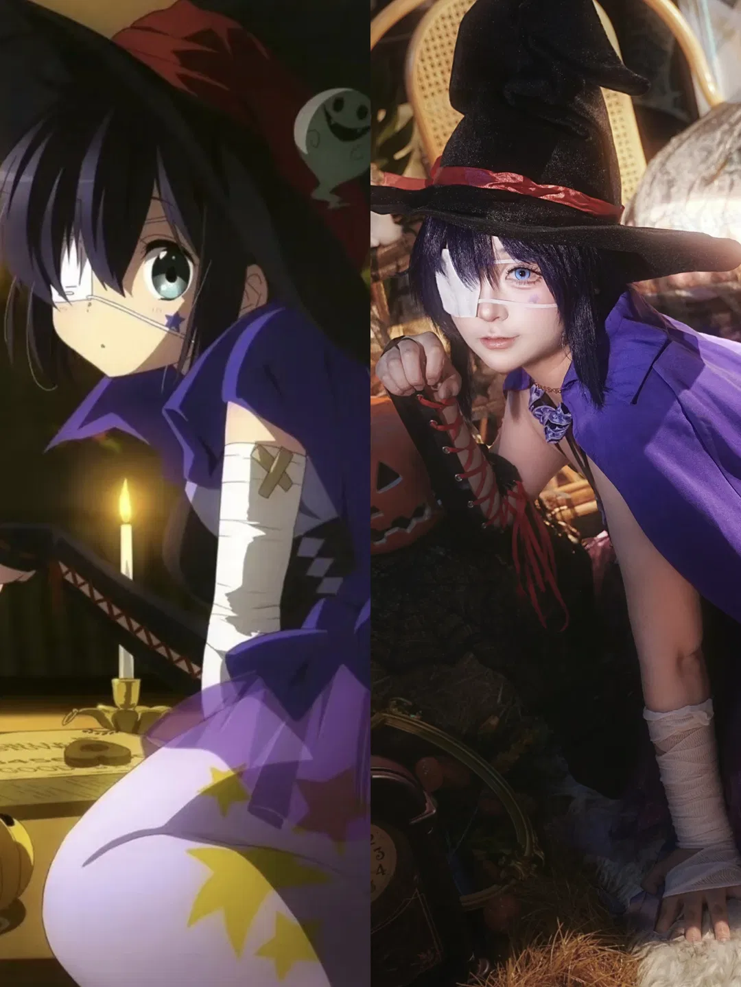 【小鸟游六花cos】万圣节限定，邪王真眼的魔法时刻 - 第 1 张