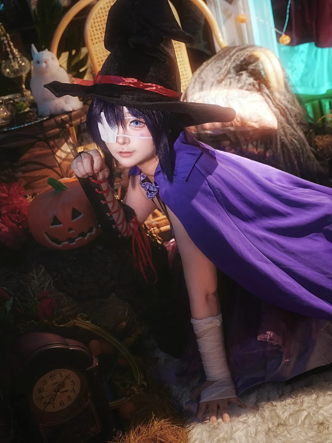 【小鸟游六花cos】万圣节限定，邪王真眼的魔法时刻 - 第 3 张