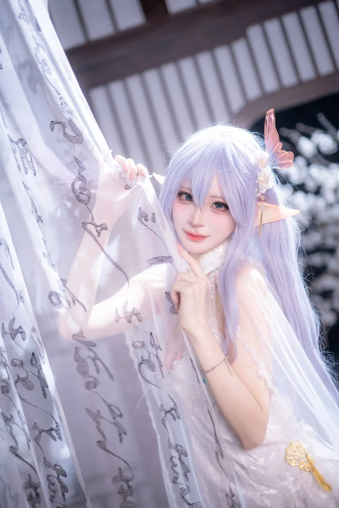 【阿尔比恩cos】碧蓝航线阿尔比恩的白纱精灵正片 - 第 2 张