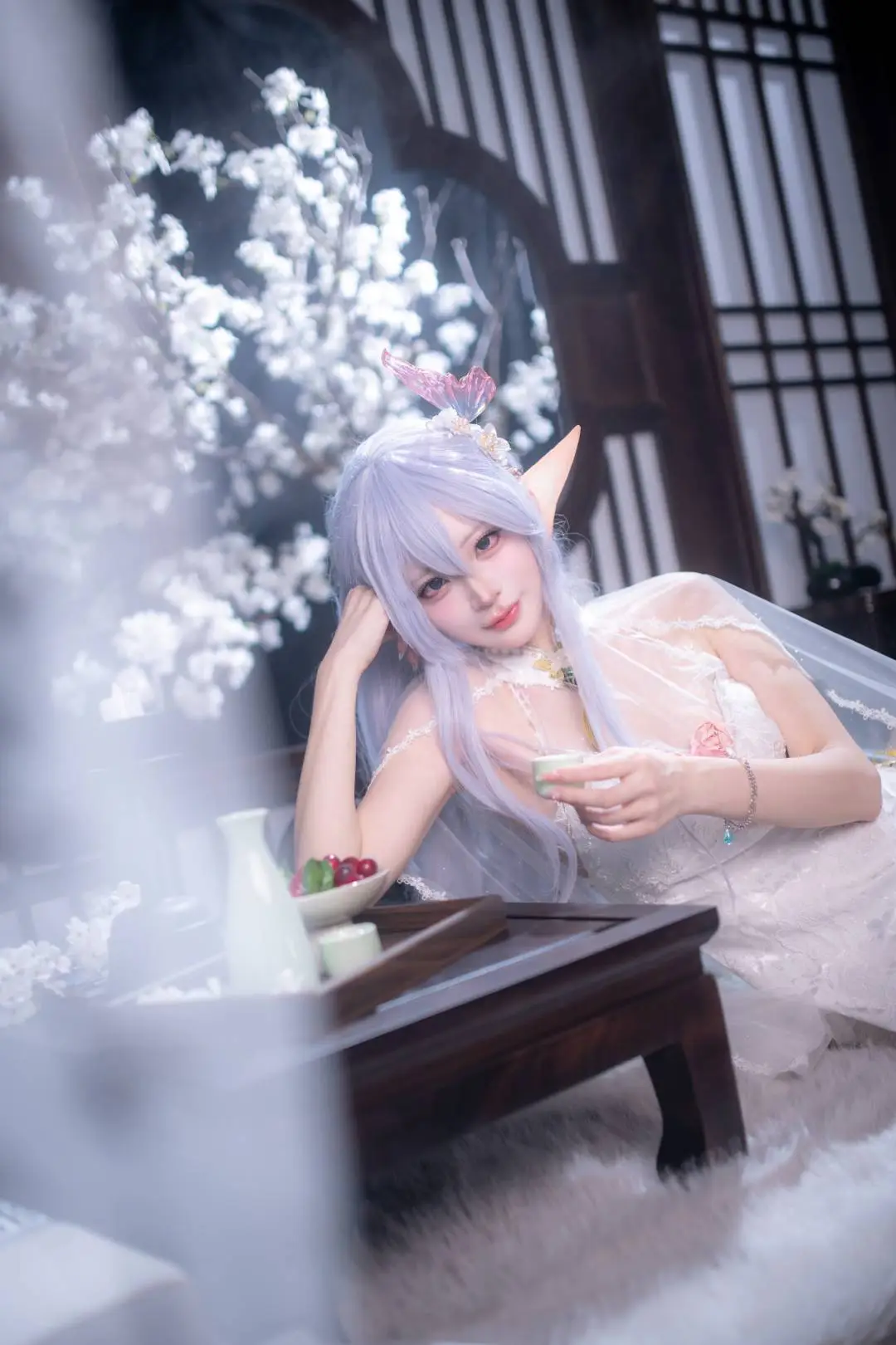 【阿尔比恩cos】碧蓝航线阿尔比恩的白纱精灵正片 - 第 8 张