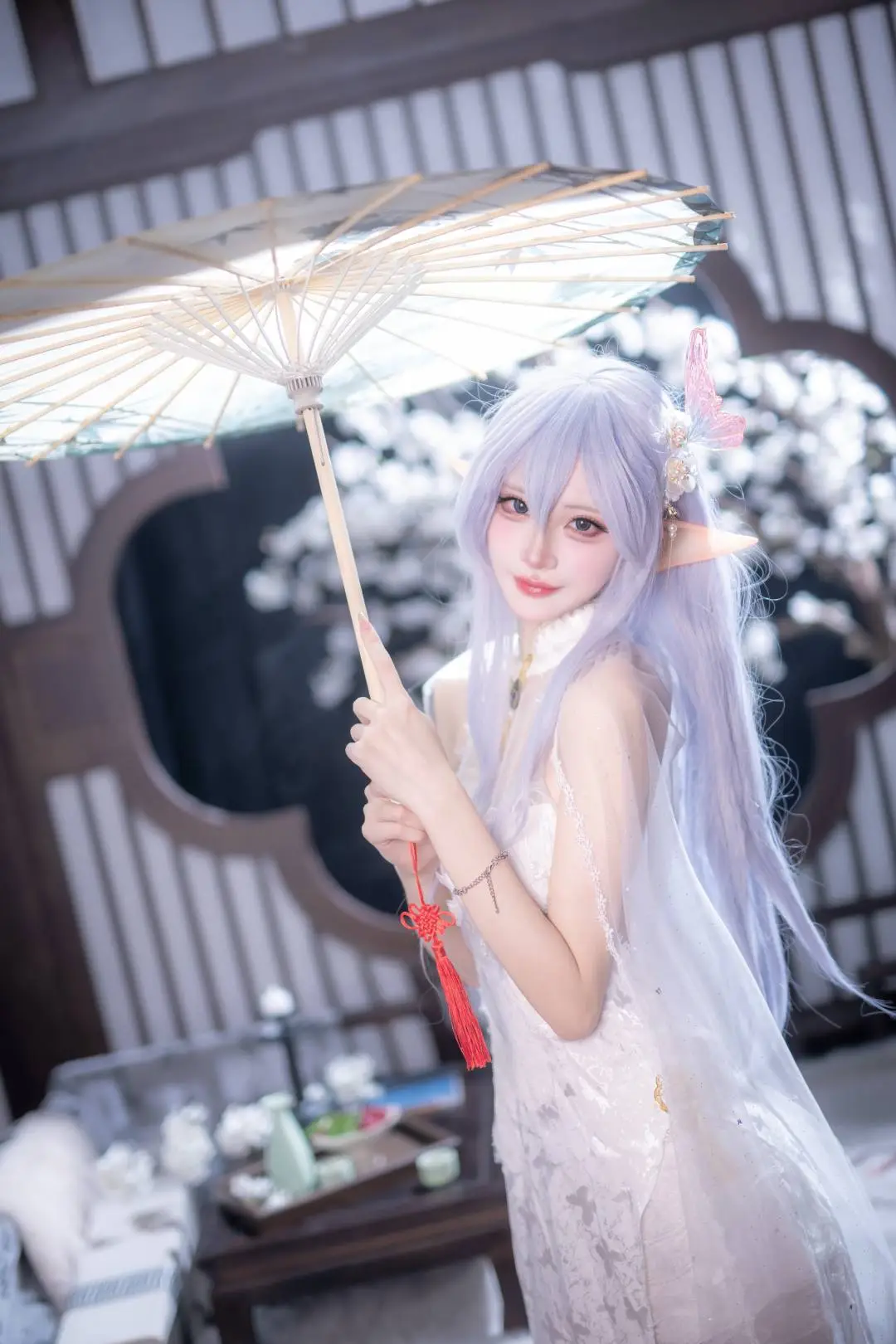 【阿尔比恩cos】碧蓝航线阿尔比恩的白纱精灵正片 - 第 9 张