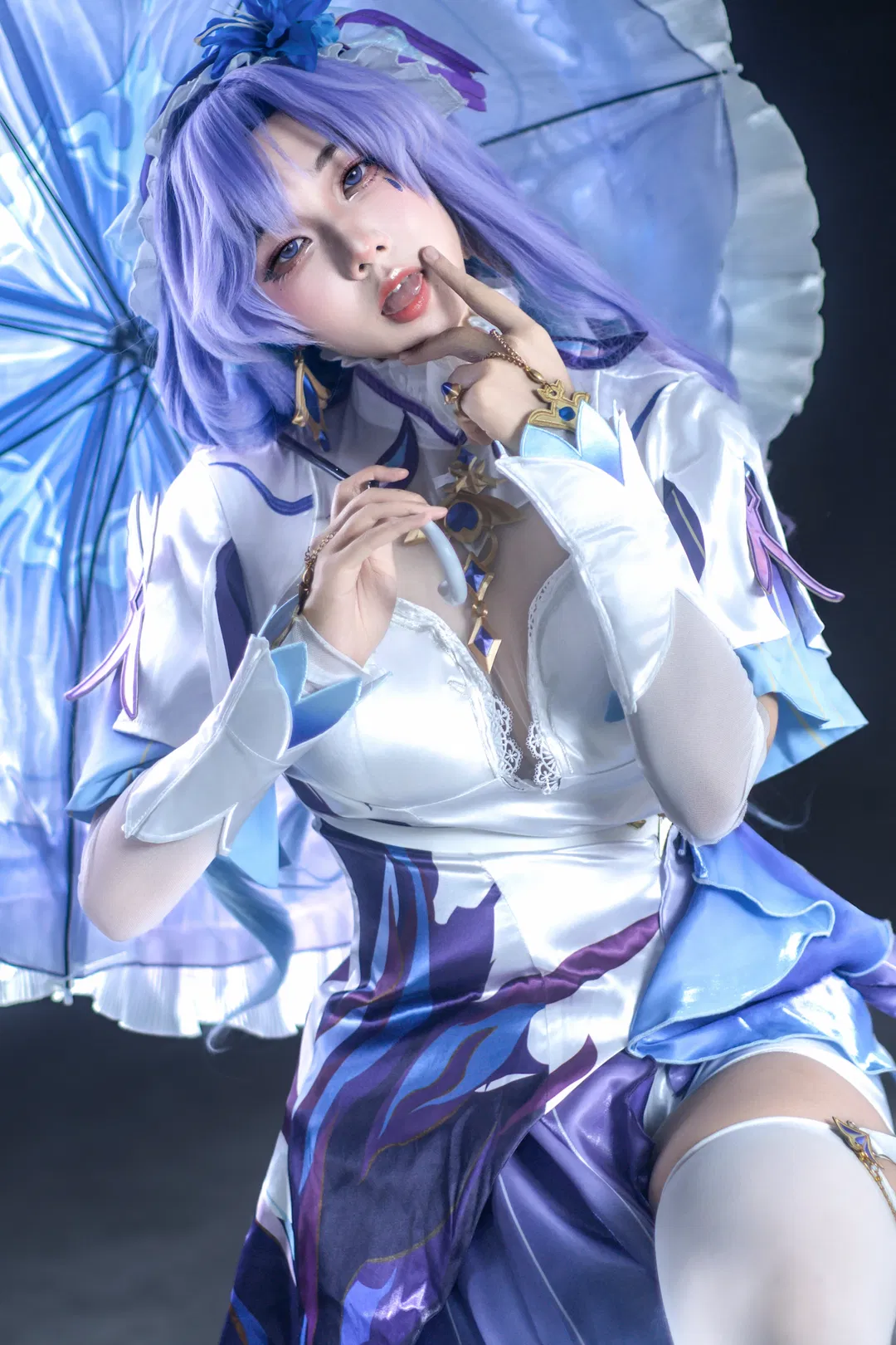 【坎特蕾拉cos】鳴潮深海里的藍紫色幻影 - 第 1 張