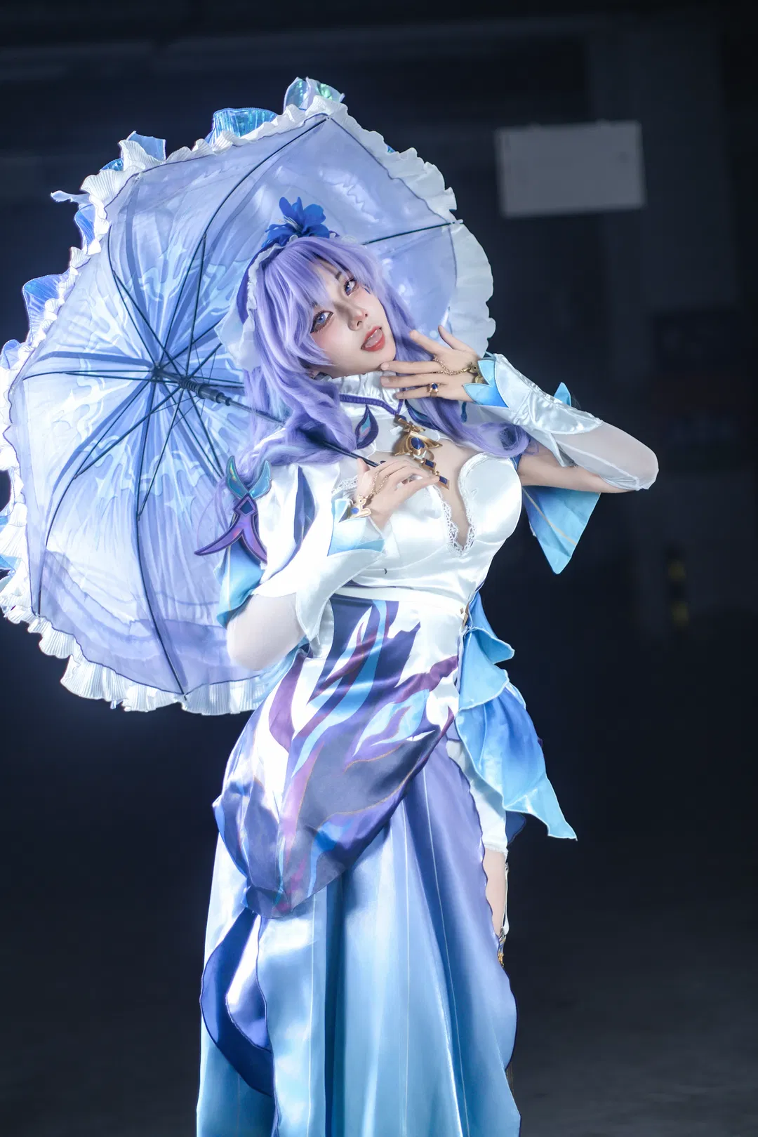 【坎特蕾拉cos】鳴潮深海里的藍紫色幻影 - 第 6 張