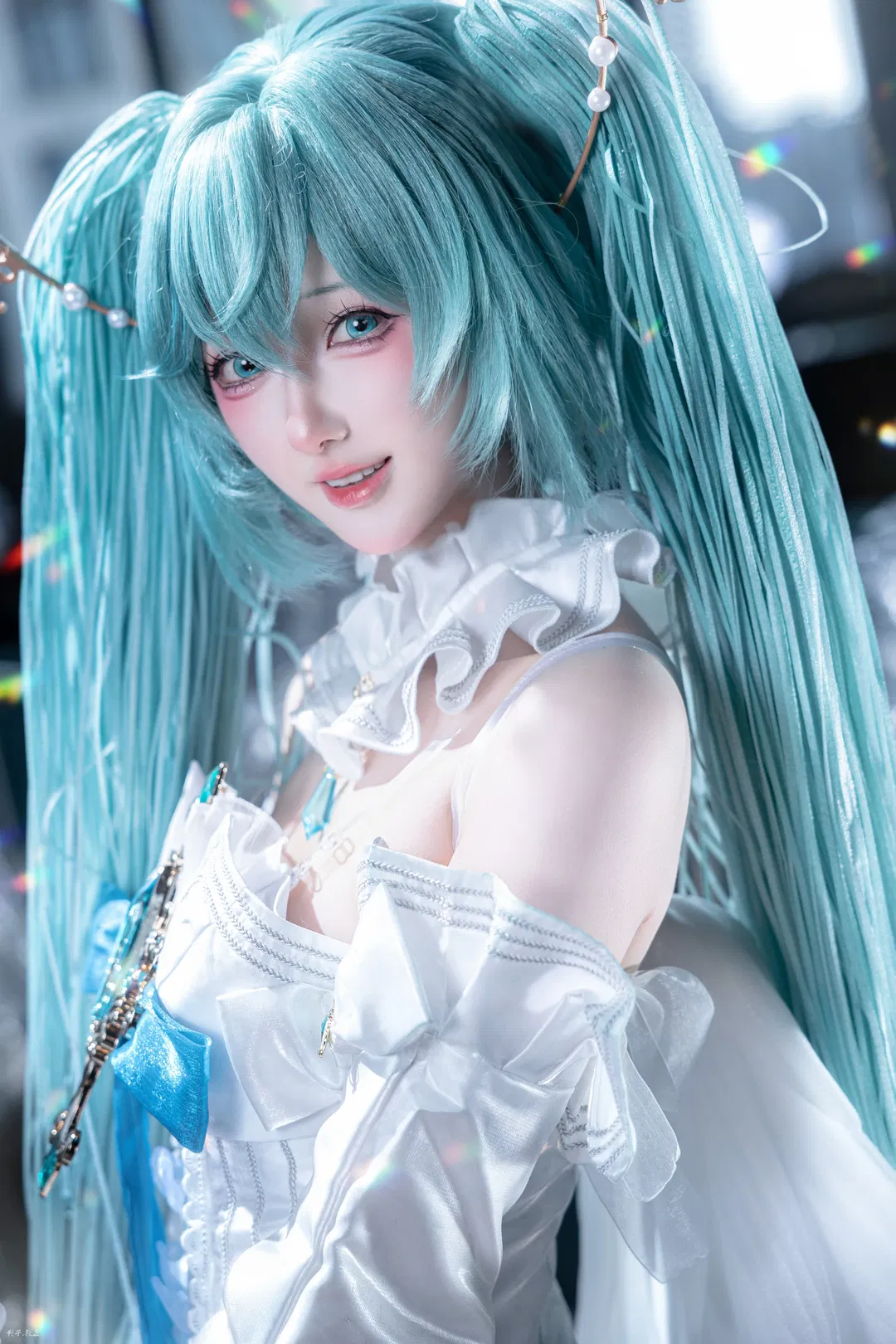【初音未来cos】天使降临CICF，第一次出自己推的初音未来 - 第 5 张
