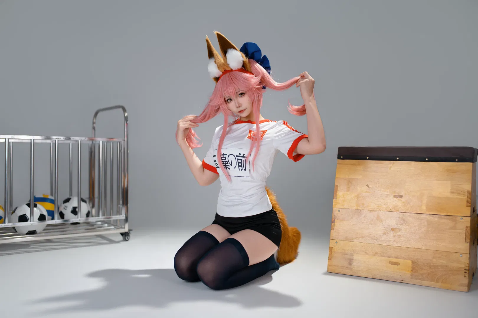 【玉藻前cos】Fate/Grand Order玉藻前的运动风尝试 - 第 1 张