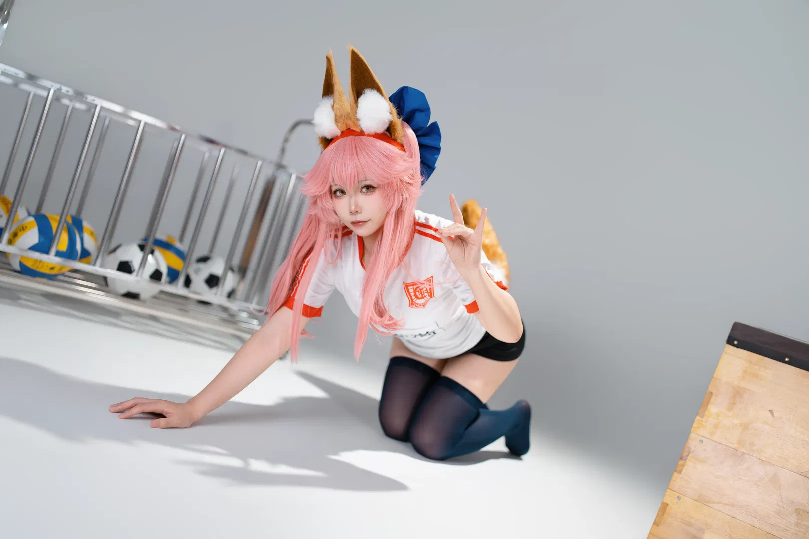 【玉藻前cos】Fate/Grand Order玉藻前的运动风尝试 - 第 2 张
