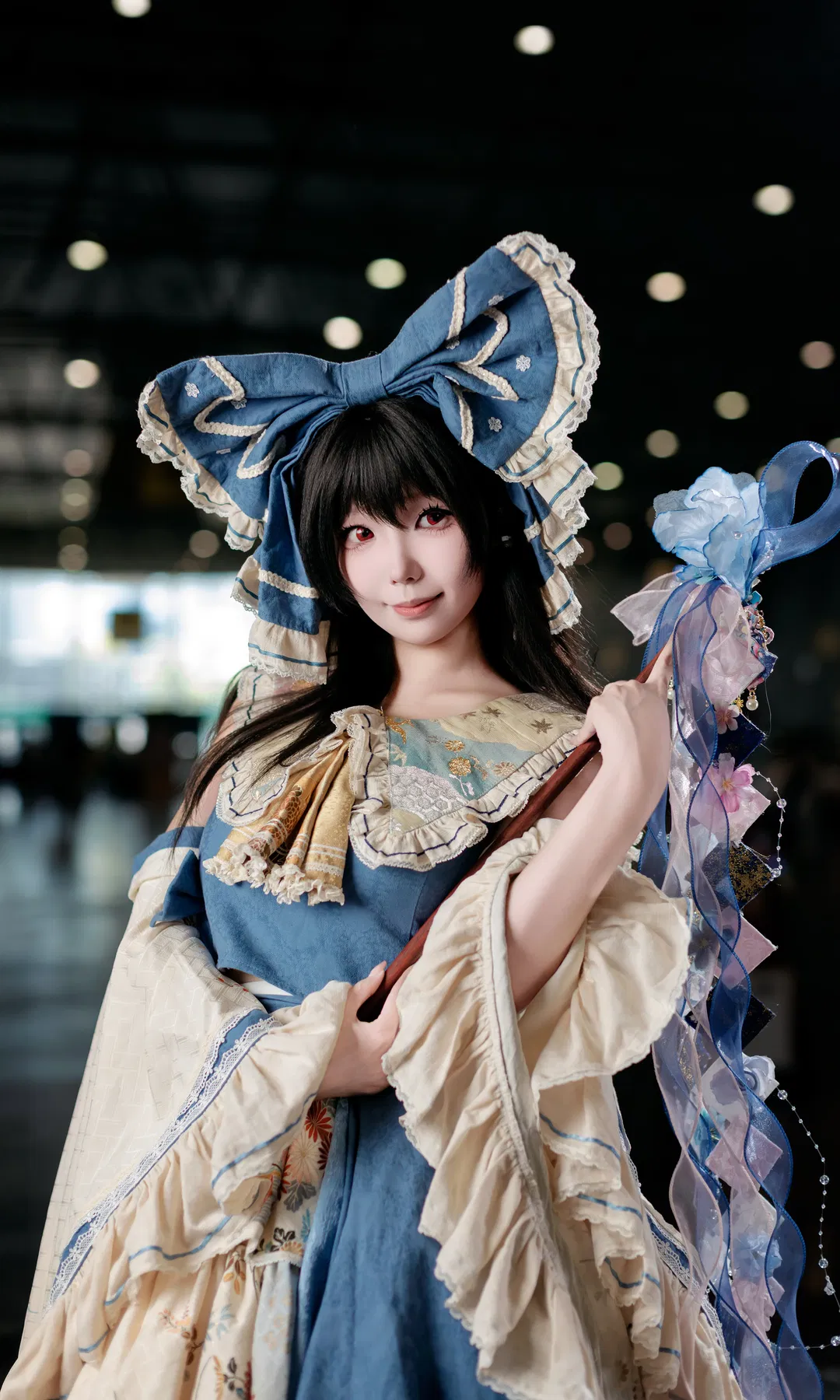 [Reimu Hakurei Cosplay] Touhou Project Azure Spirit Dream Chengdu Anime Convention photo delivery - Image 4