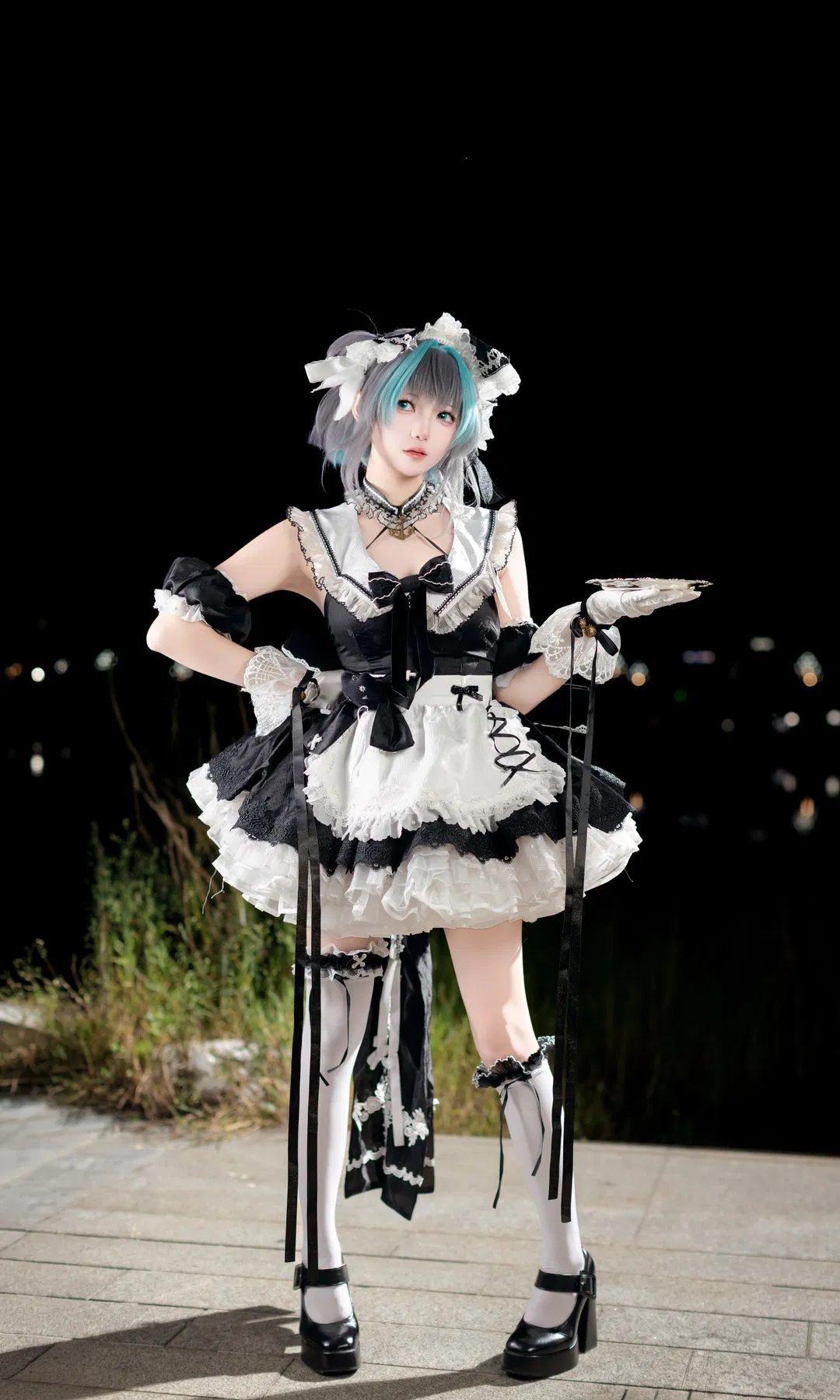 【柴郡cos】成都世界线漫展黑白女仆装场照 - 第 3 张