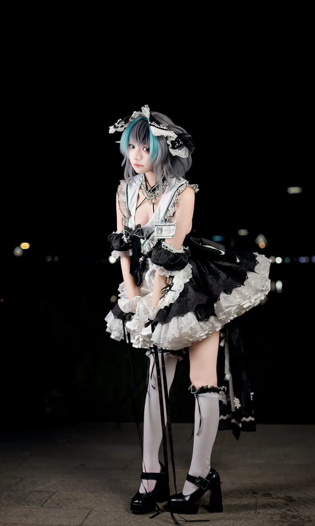 【柴郡cos】成都世界线漫展黑白女仆装场照 - 第 4 张