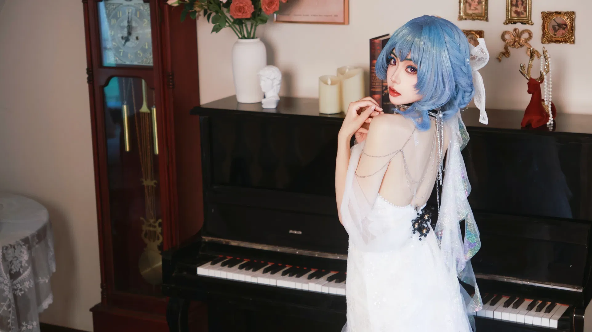 【守岸人cos】鸣潮海岸的梦幻白纱 - 第 3 张