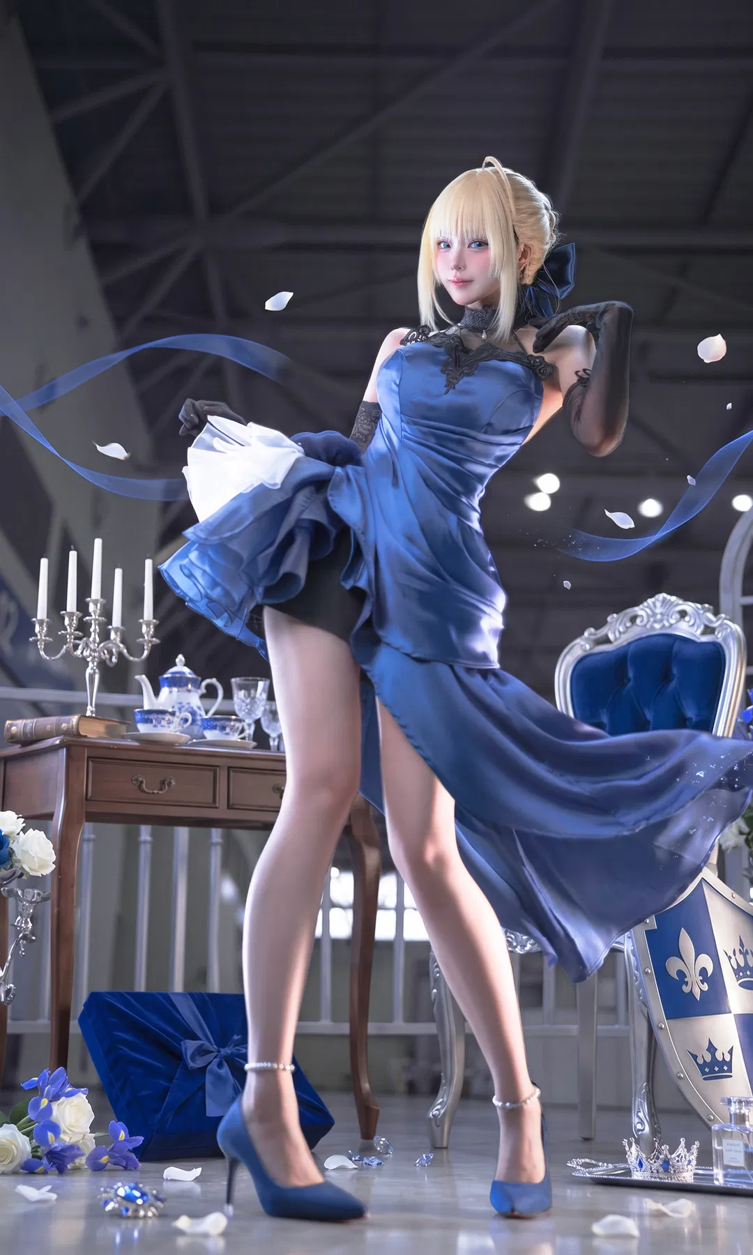 【saber cos】fate系列华丽礼服场照分享 - 第 1 张