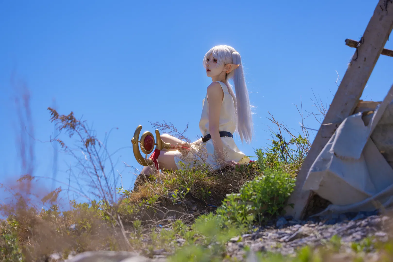 【芙莉莲cos】蓝天草地间的精灵魔法使 - 第 2 张