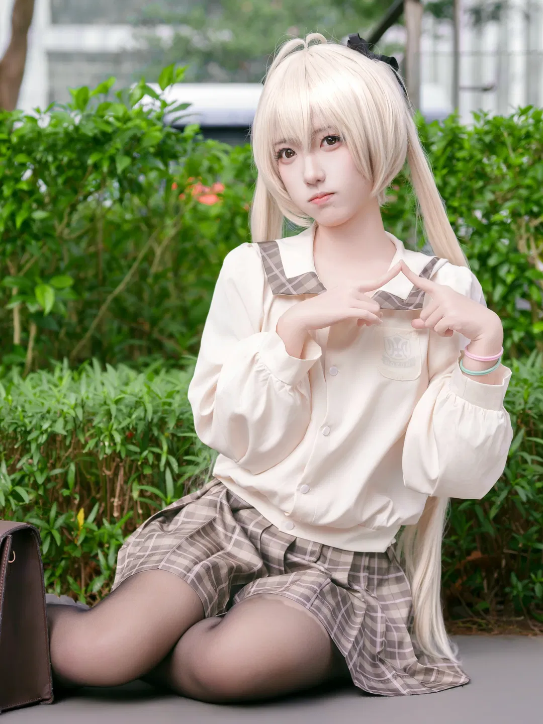 【春日野穹cos】CICF漫展返图，经典校园制服造型 - 第 1 张