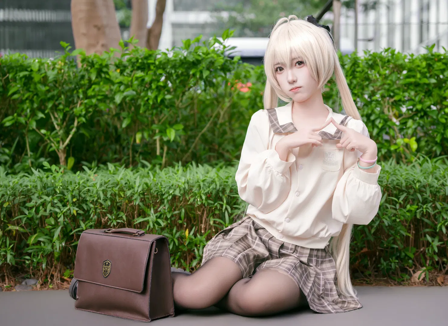 【春日野穹cos】CICF漫展返图，经典校园制服造型 - 第 2 张
