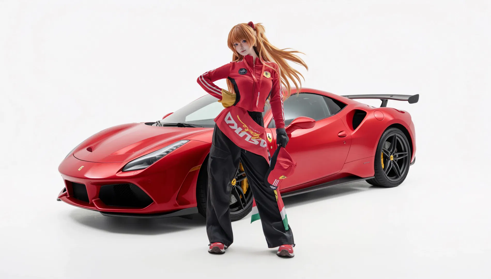 【明日香cos】新世紀福音戰士賽車服，紅色風暴的極速狂飆 - 第 2 張