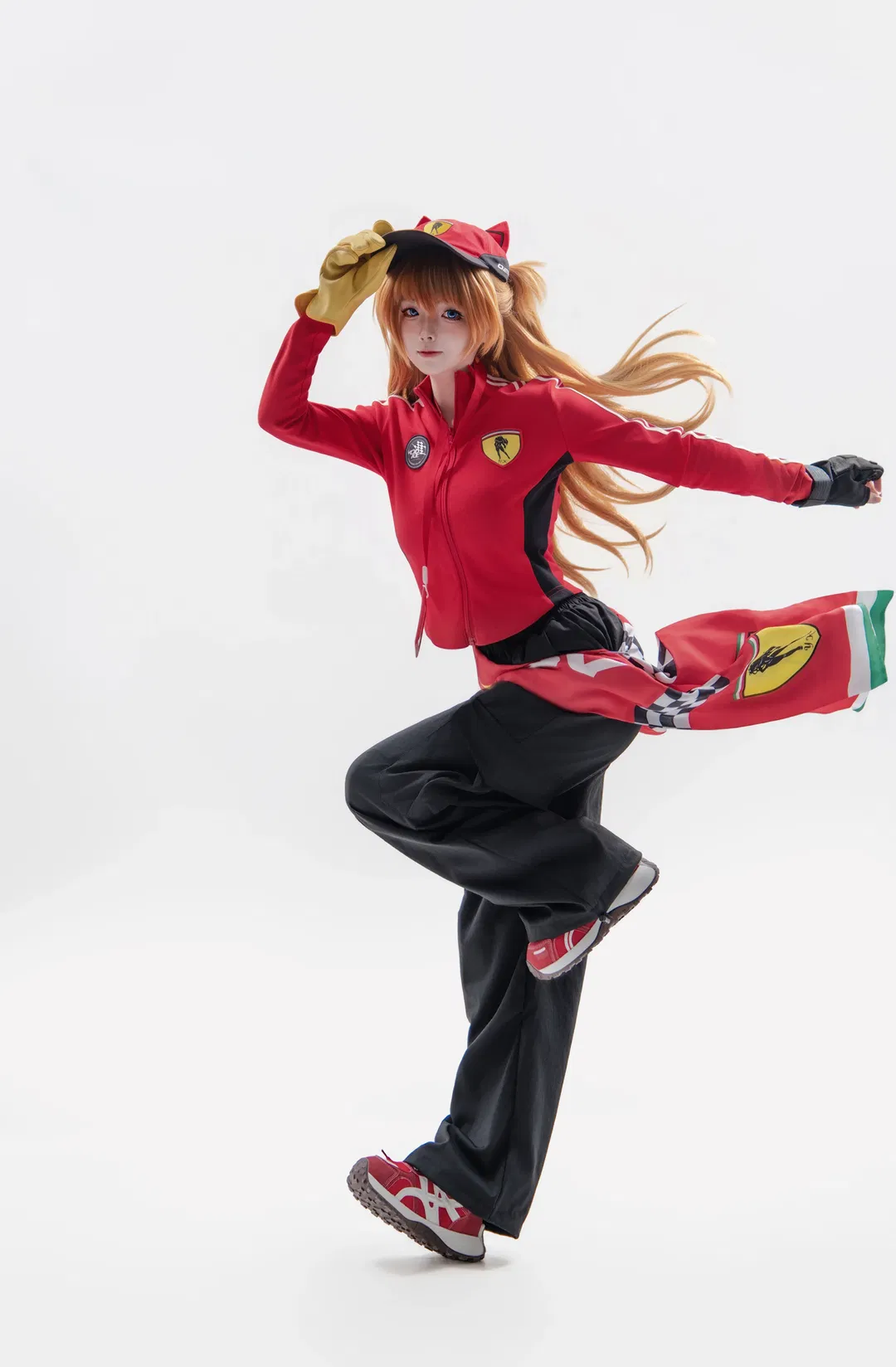 【明日香cos】新世紀福音戰士賽車服，紅色風暴的極速狂飆 - 第 7 張