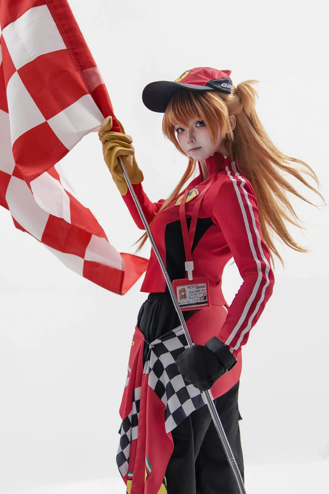 【明日香cos】新世紀福音戰士賽車服，紅色風暴的極速狂飆 - 第 8 張