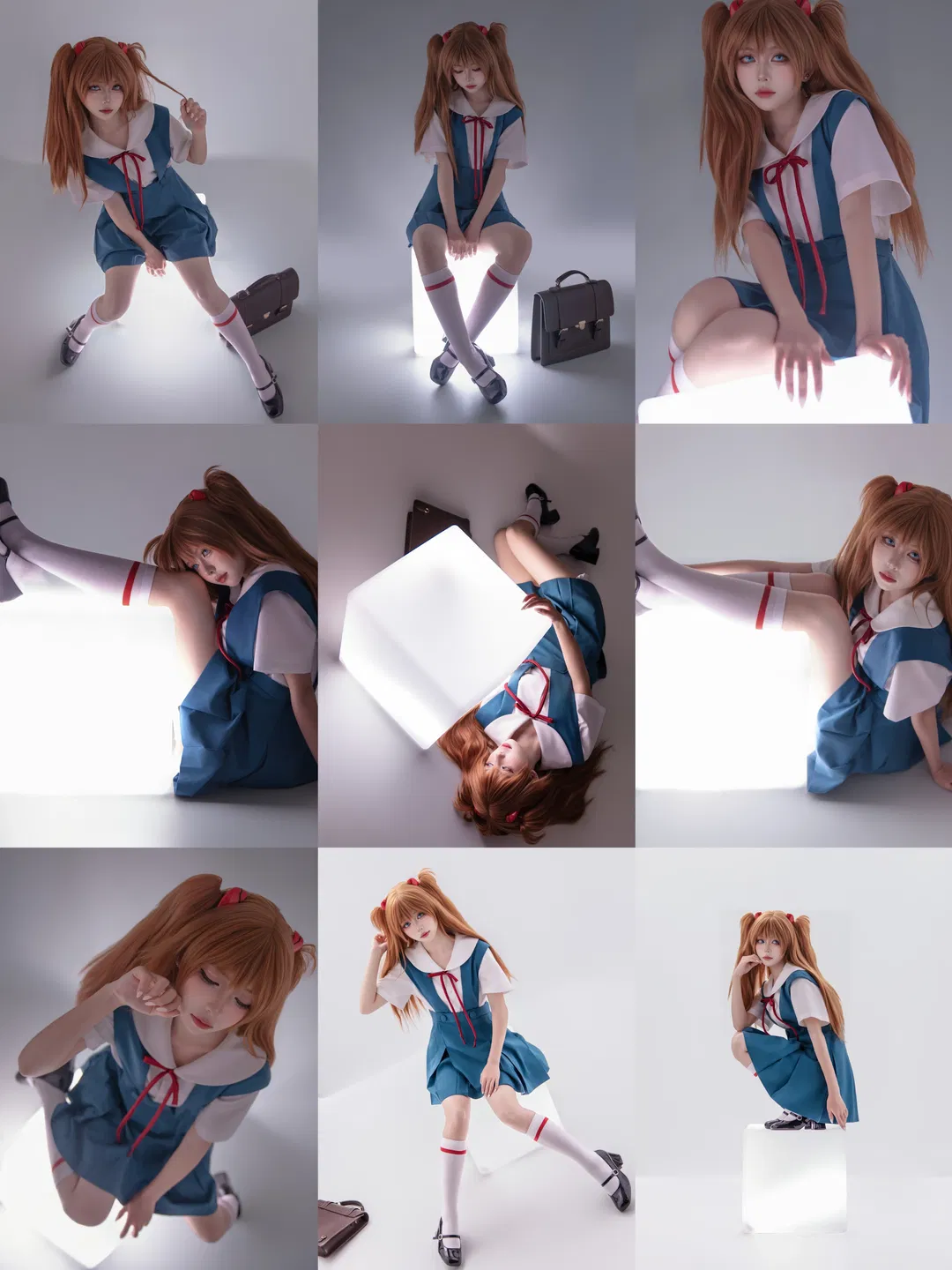 【明日香cos】EVA校服明日香，發光體上的拍攝嘗試 - 第 1 張