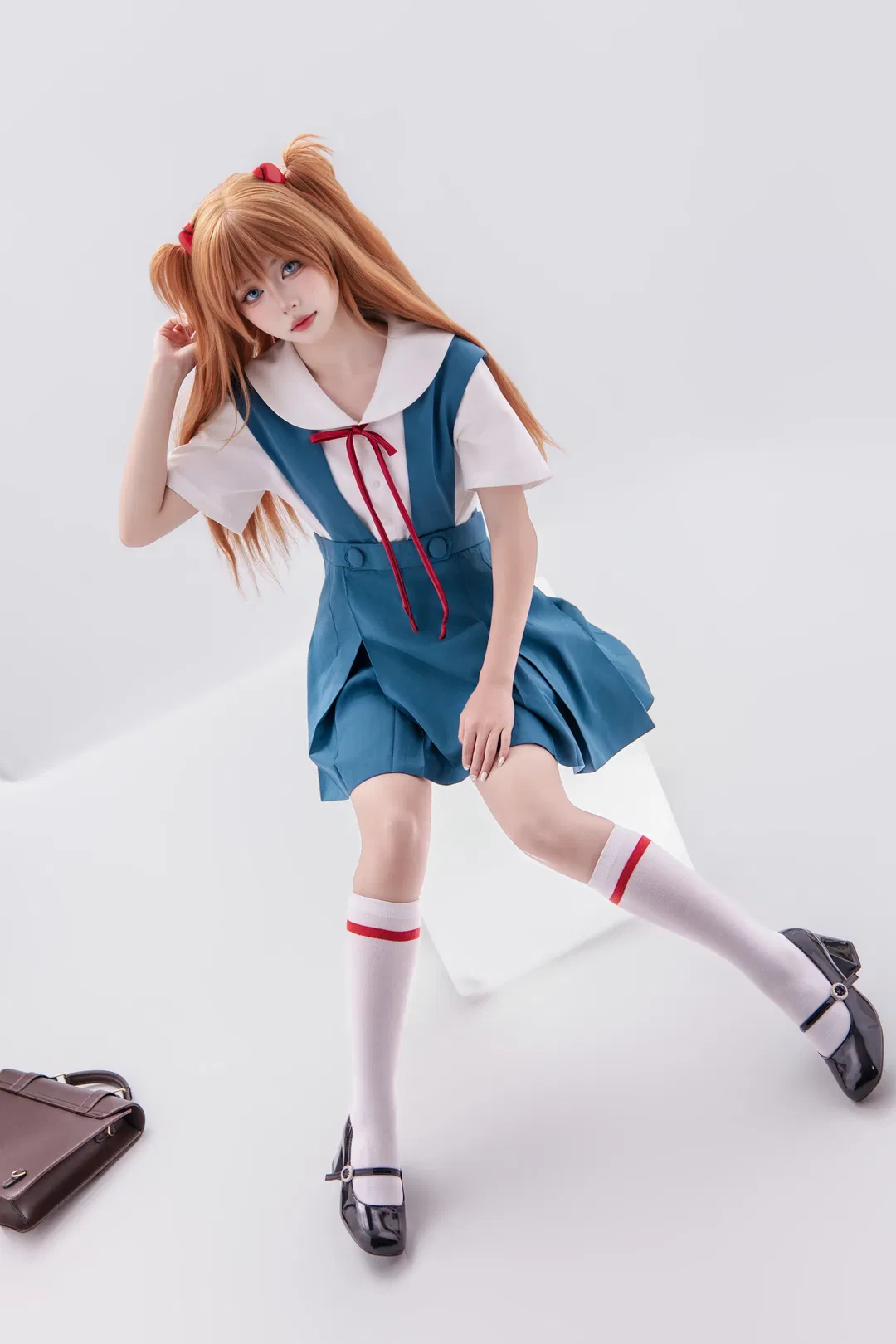 【明日香cos】EVA校服明日香，發光體上的拍攝嘗試 - 第 12 張