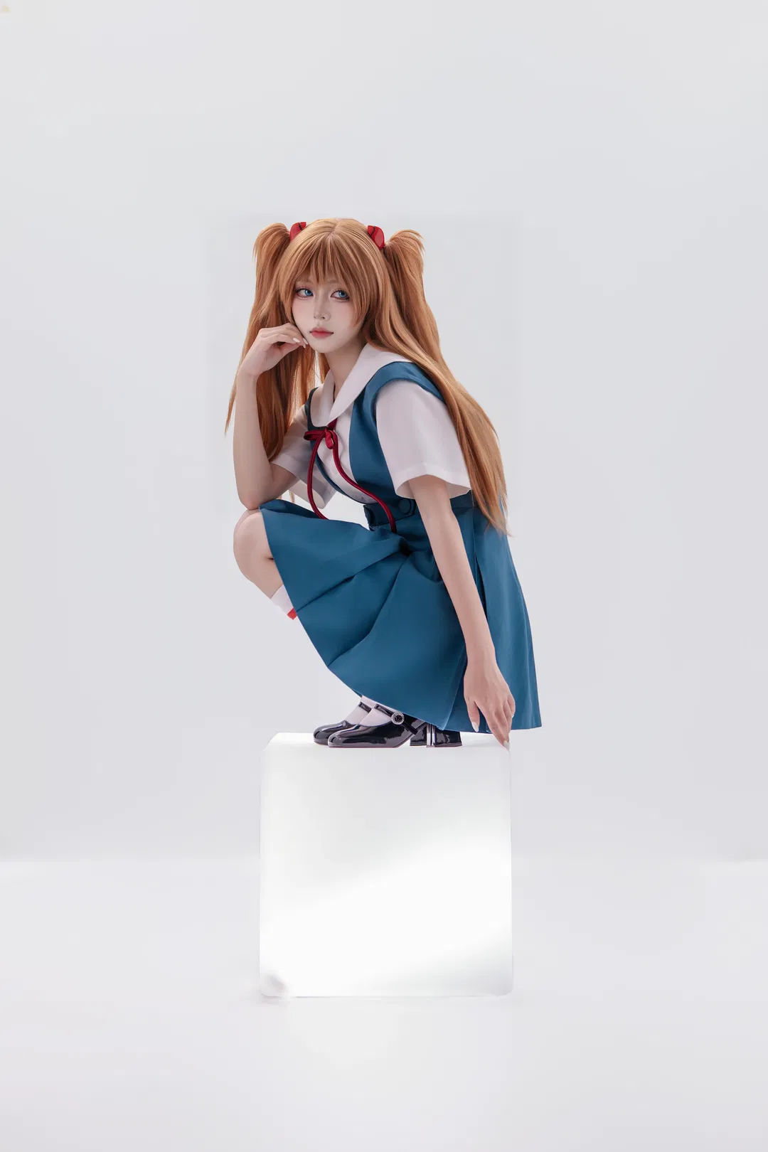 【明日香cos】EVA校服明日香，發光體上的拍攝嘗試 - 第 9 張