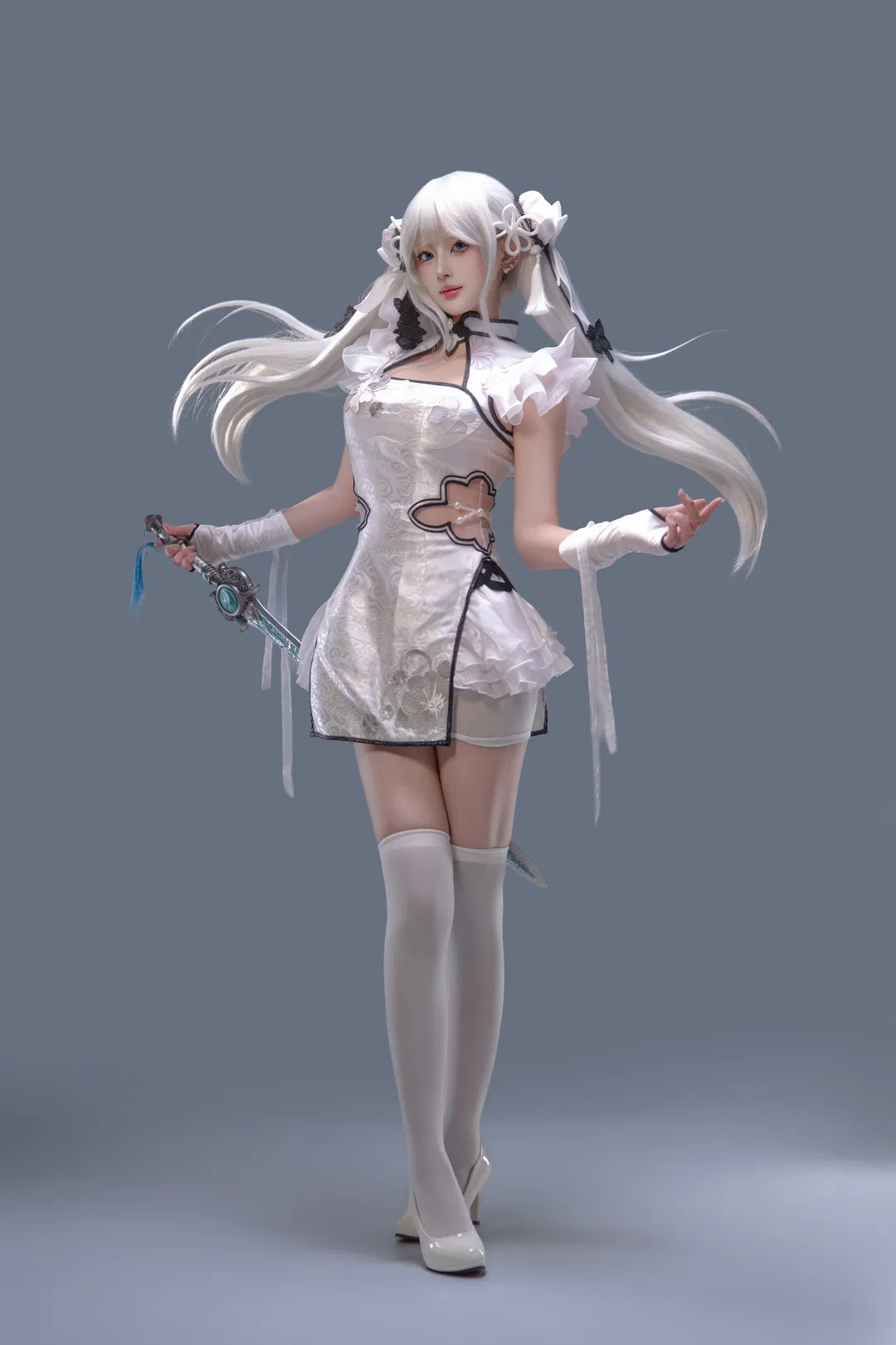 【殷紫萍cos】永劫无间拍照姿势九宫格分享 - 第 7 张