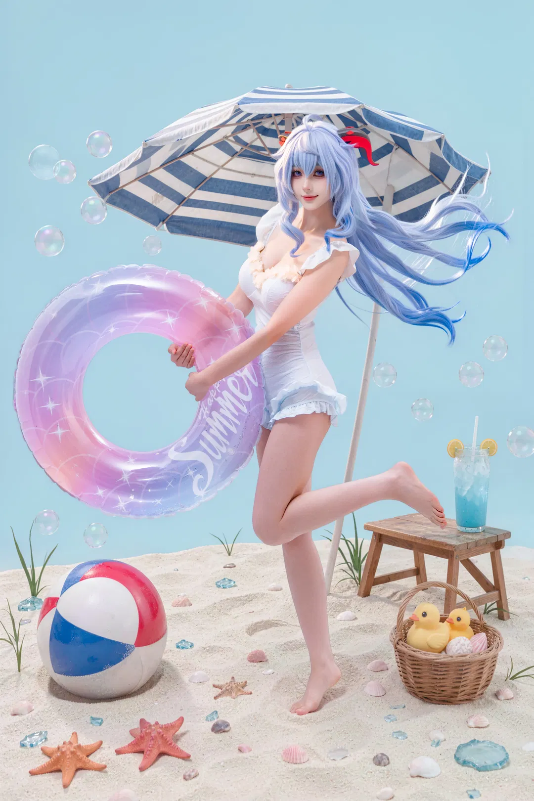 【甘雨cos】和甘雨一起去沙滩吧 - 第 3 张