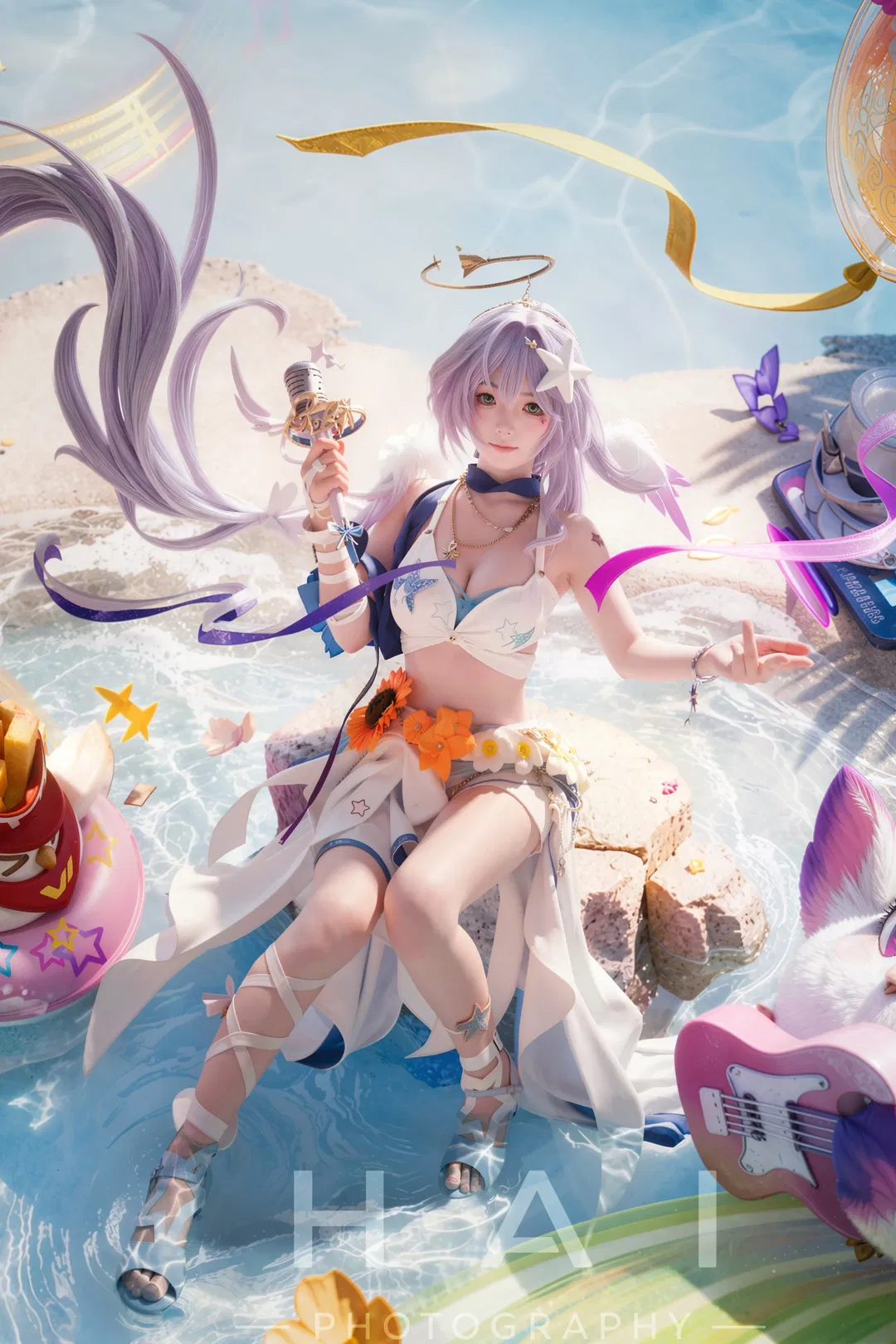 【知更鸟cos】崩坏星穹铁道夏日晴歌水着拍摄记录 - 第 1 张