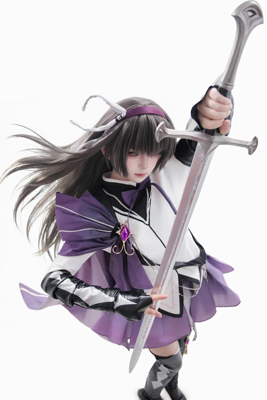 【晓美焰cos】魔法少女小圆骑士服九宫格拍照分享 - 第 2 张