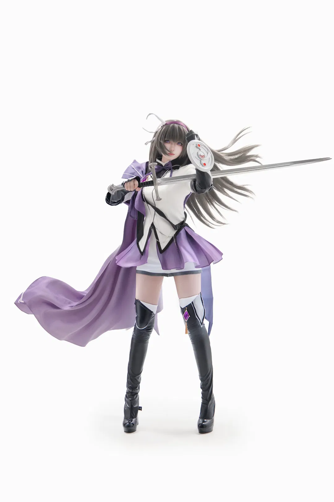 【晓美焰cos】魔法少女小圆骑士服九宫格拍照分享 - 第 5 张