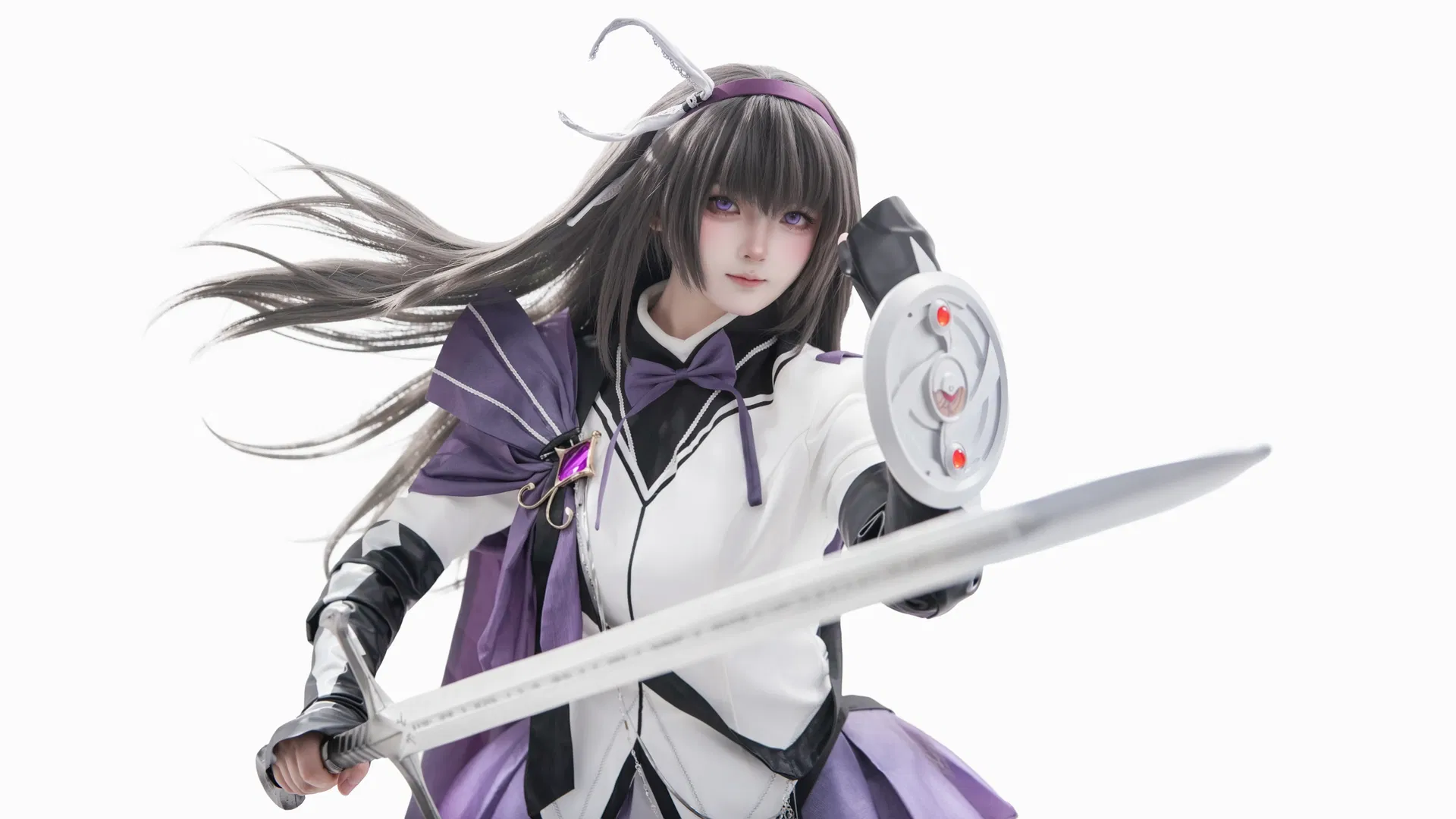 【晓美焰cos】魔法少女小圆骑士服九宫格拍照分享 - 第 7 张