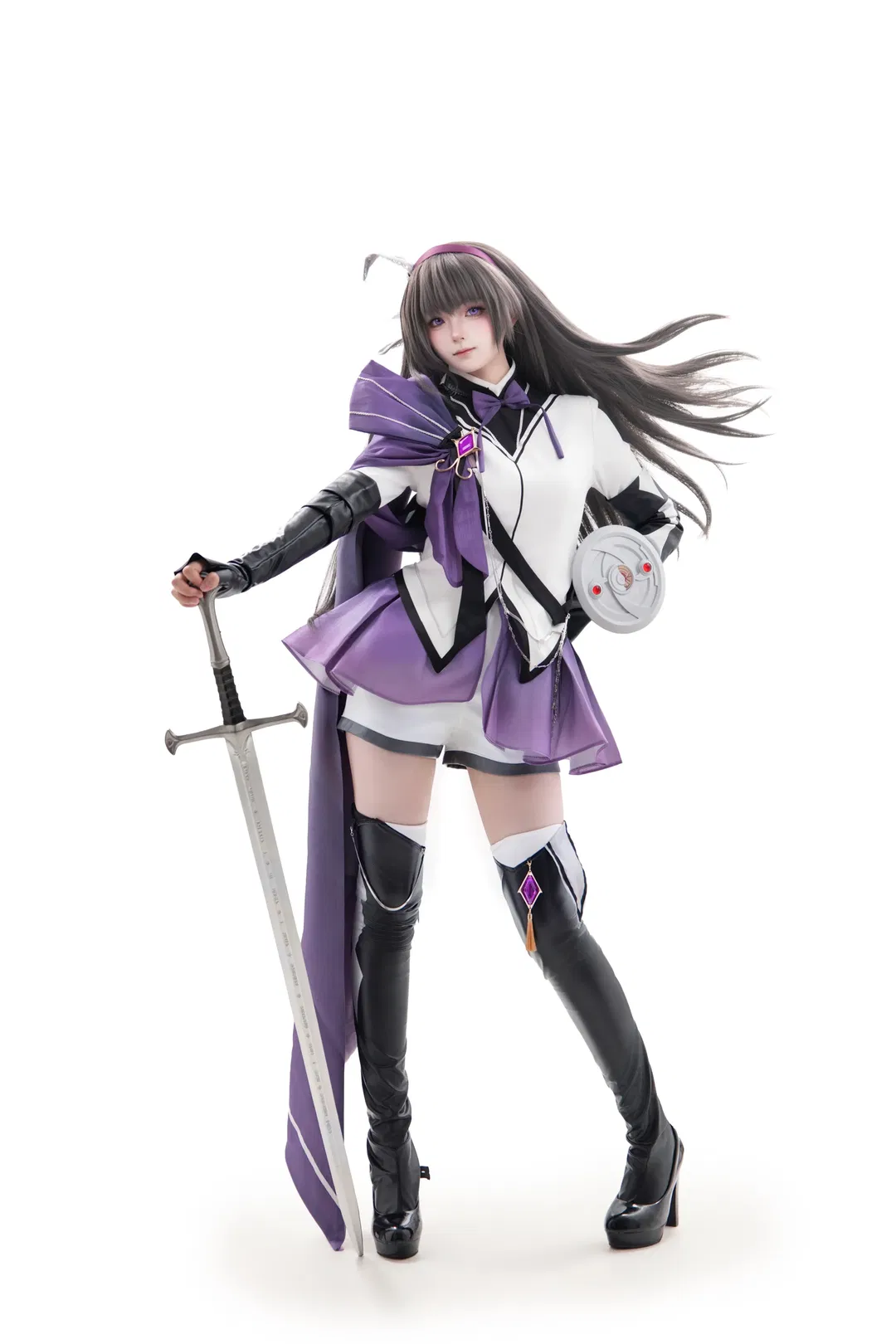 【晓美焰cos】魔法少女小圆骑士服九宫格拍照分享 - 第 8 张
