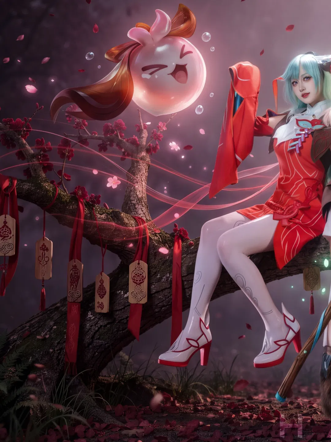 【瑶cos/少司缘cos】当漫展背景太丑，只能自己动手造景 - 第 1 张