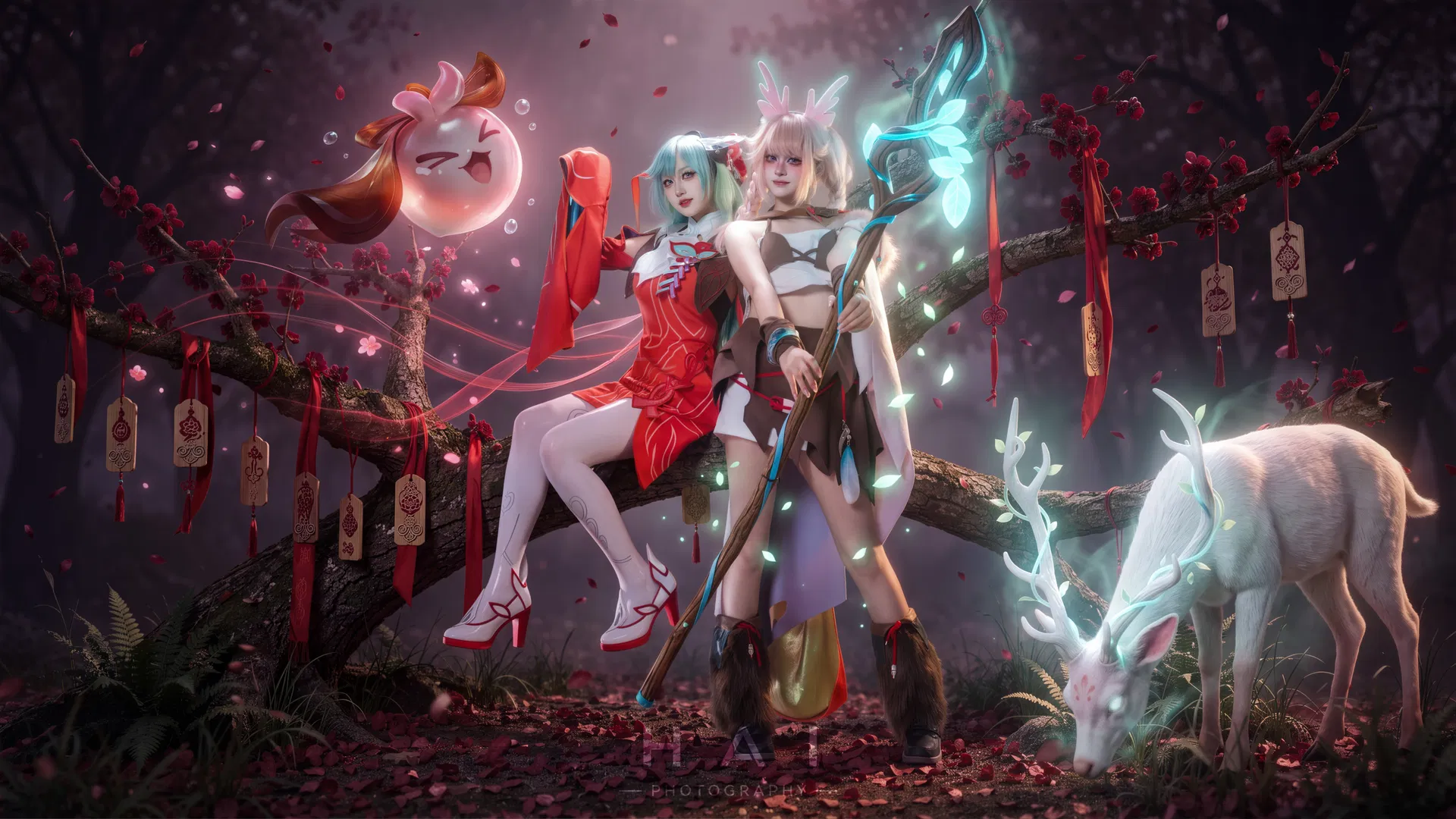 【瑶cos/少司缘cos】当漫展背景太丑，只能自己动手造景 - 第 3 张