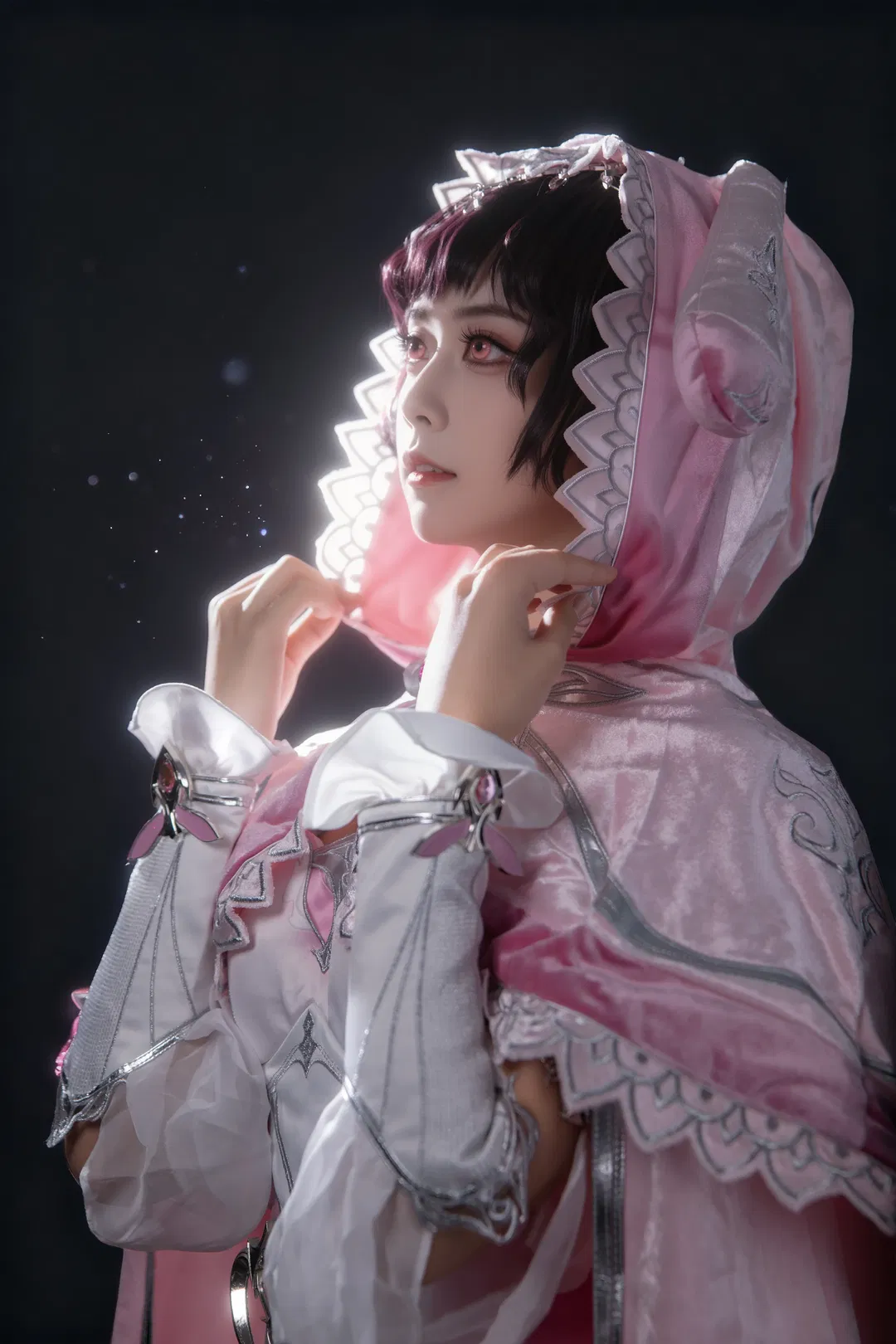 【小舞cos】粉色丝绒与逆光下的梦幻演绎 - 第 2 张