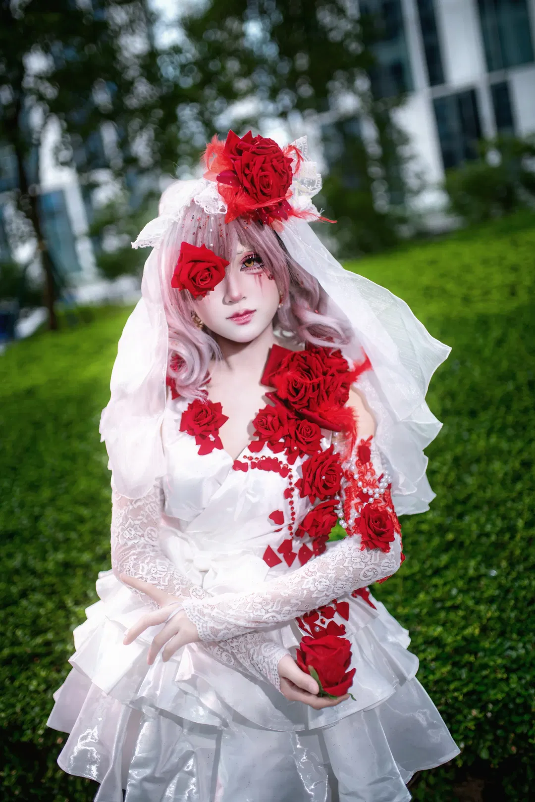 【調香師·猩紅新娘cos】第五人格極致的紅白反差 - 第 2 張