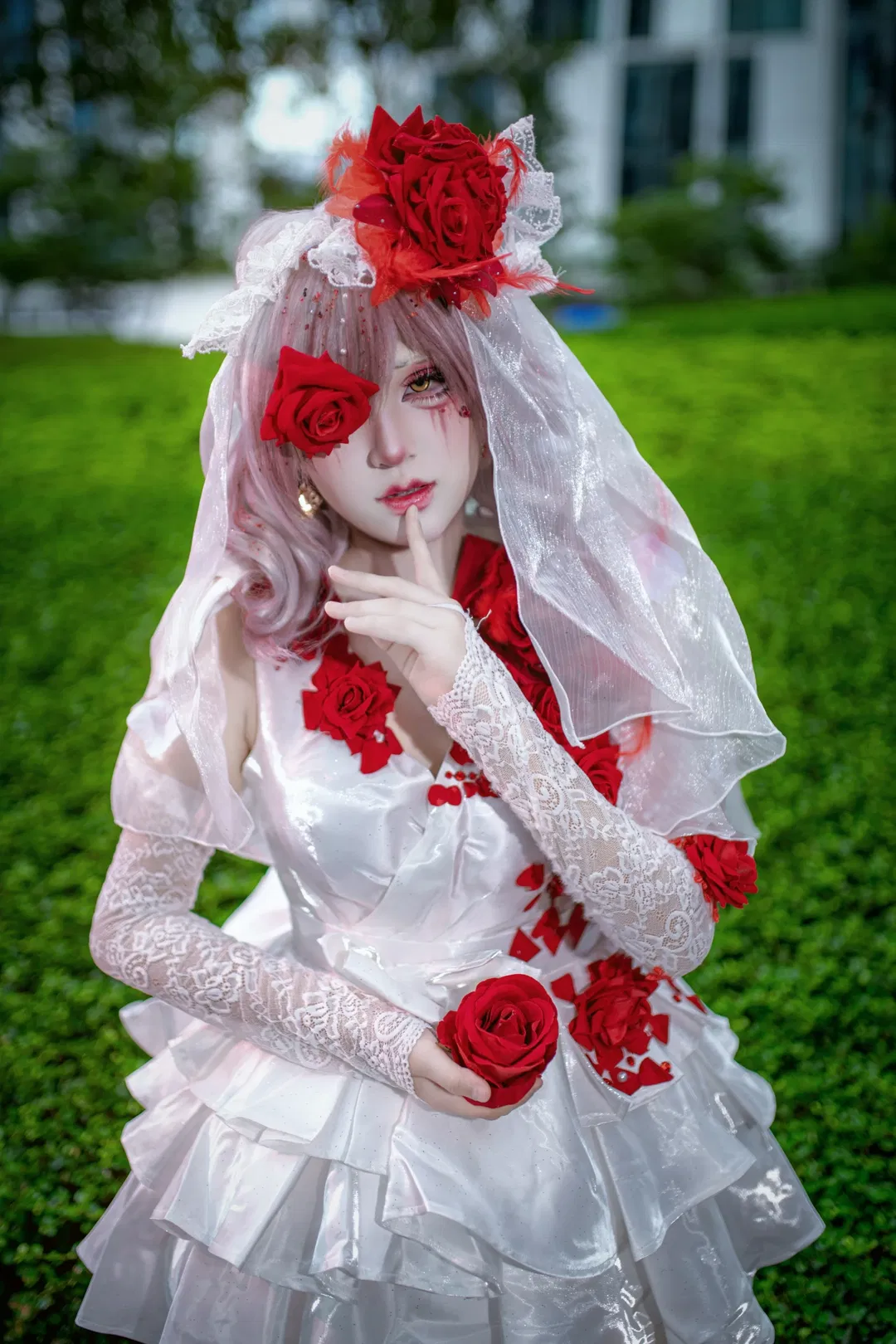 【調香師·猩紅新娘cos】第五人格極致的紅白反差 - 第 3 張