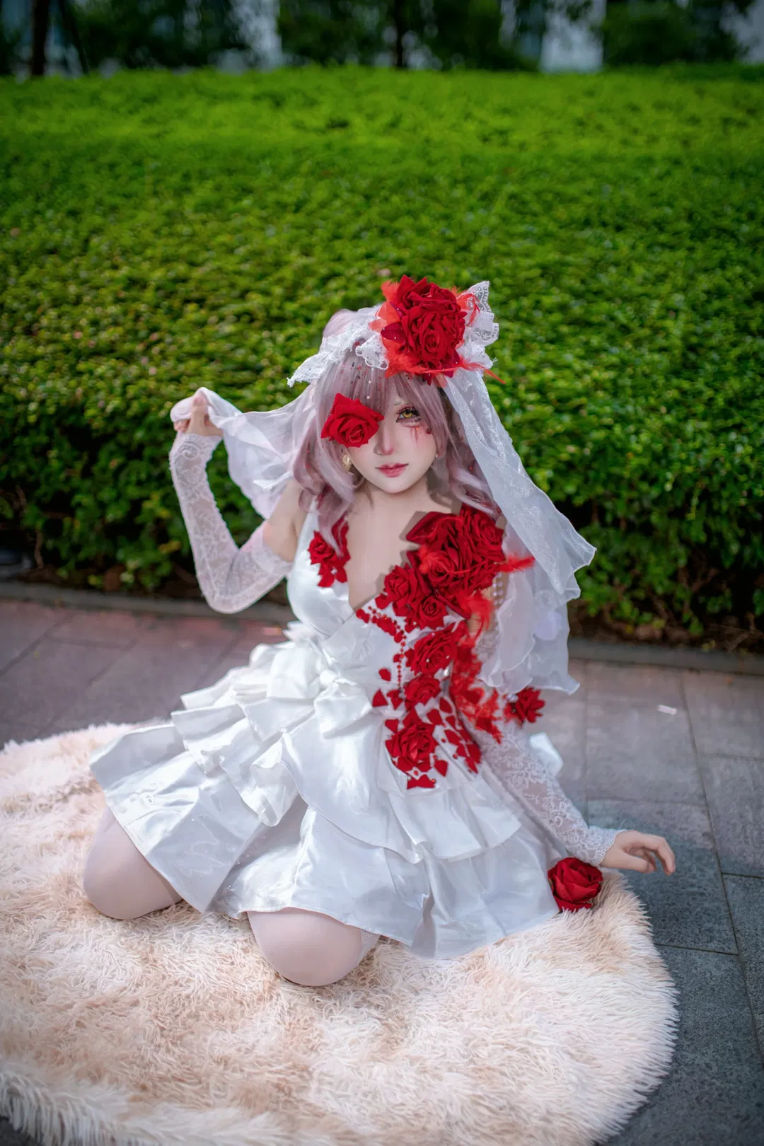 【調香師·猩紅新娘cos】第五人格極致的紅白反差 - 第 5 張