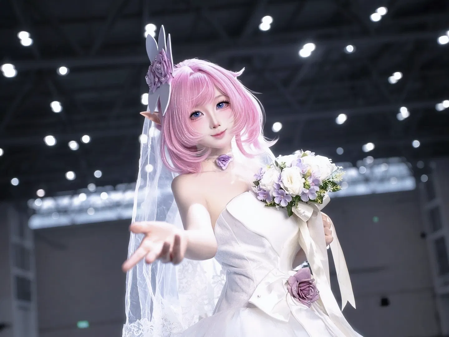 【愛莉希雅cos】粉色精靈的純白婚禮時刻 - 第 1 張