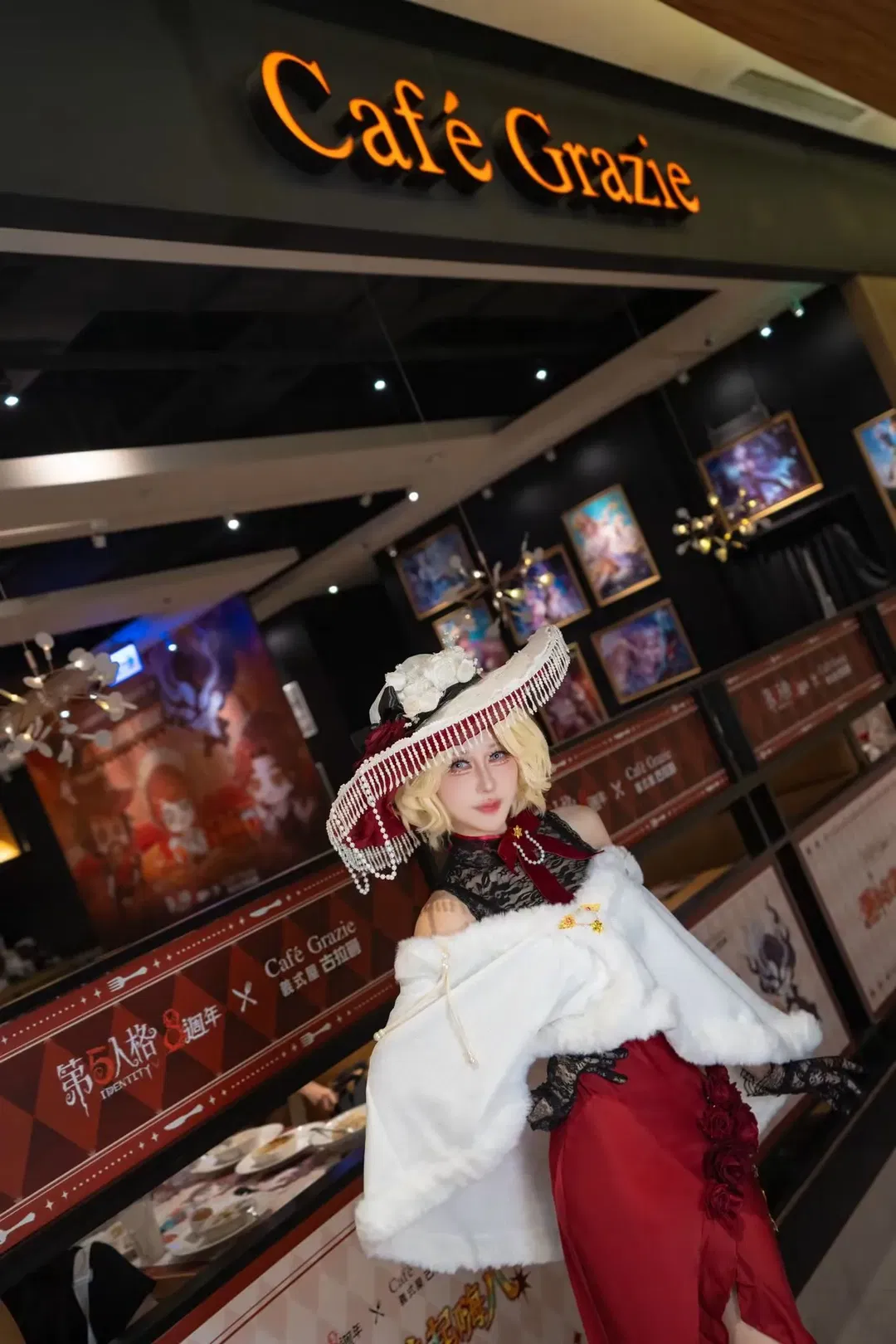 【法罗女士cos】优雅赴约第五人格八周年主题餐厅 - 第 6 张