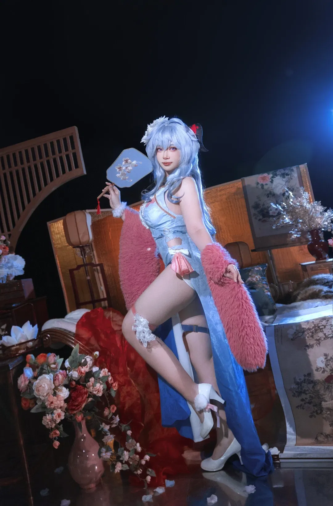 【甘雨cos】原神国风改良与毛绒披肩的碰撞 - 第 1 张