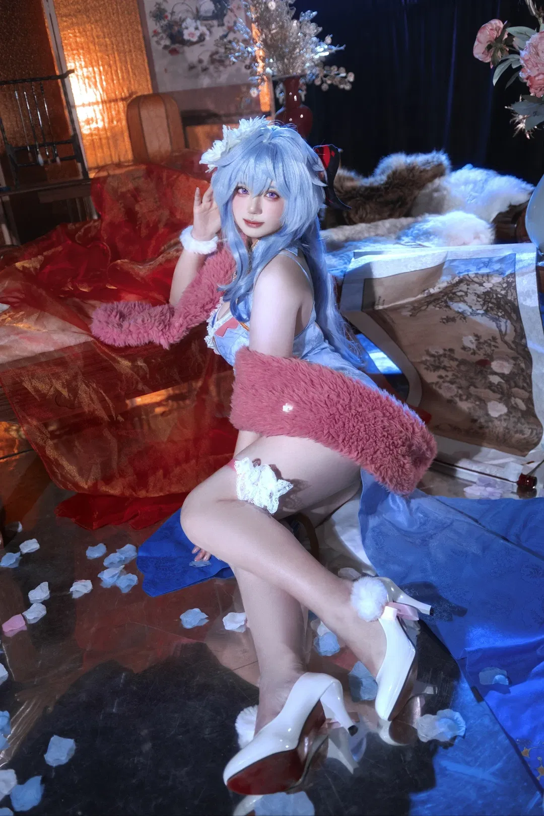 【甘雨cos】原神国风改良与毛绒披肩的碰撞 - 第 2 张