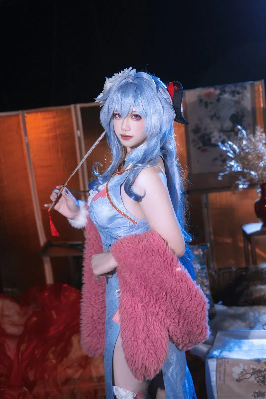 【甘雨cos】原神国风改良与毛绒披肩的碰撞 - 第 3 张