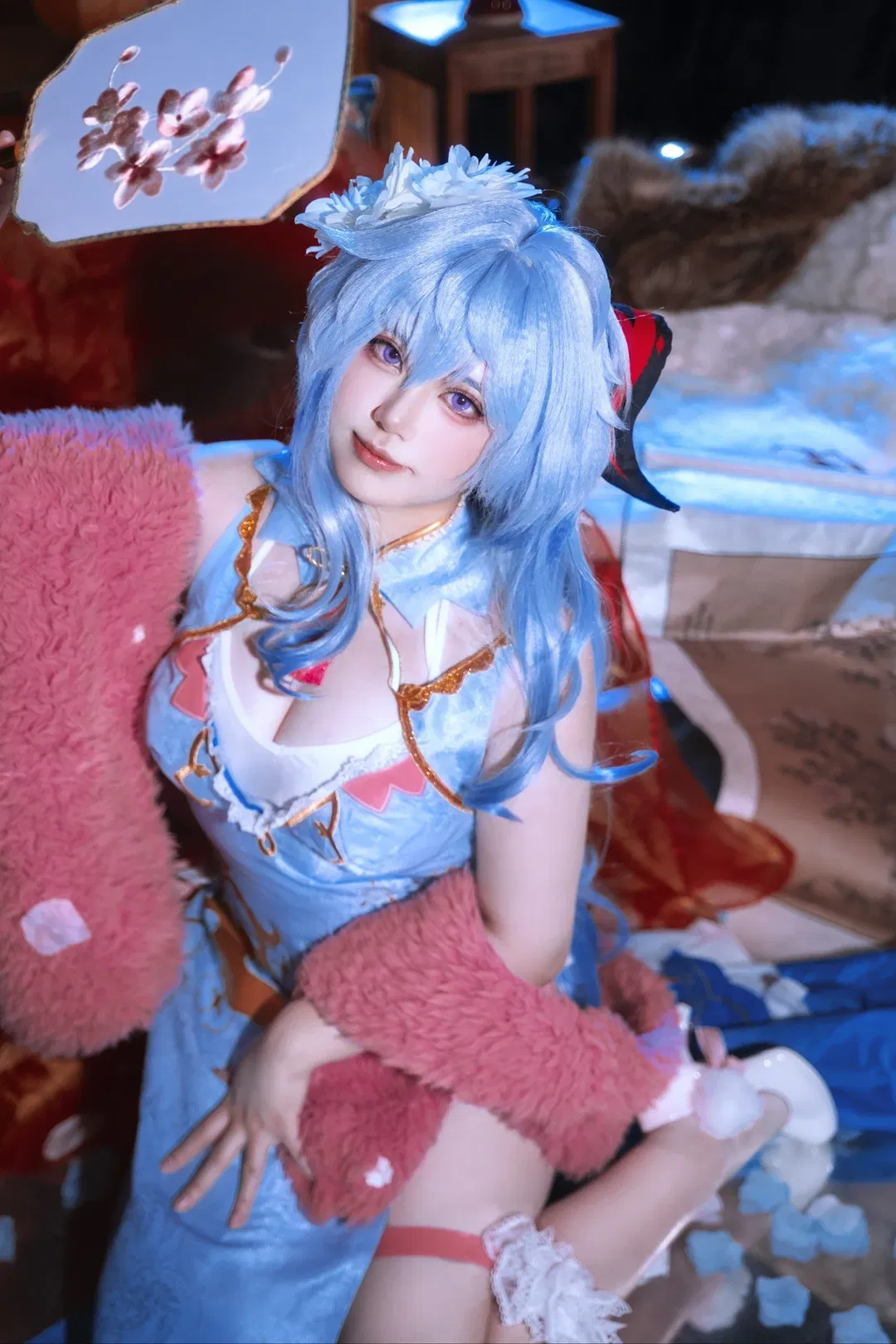 【甘雨cos】原神国风改良与毛绒披肩的碰撞 - 第 4 张